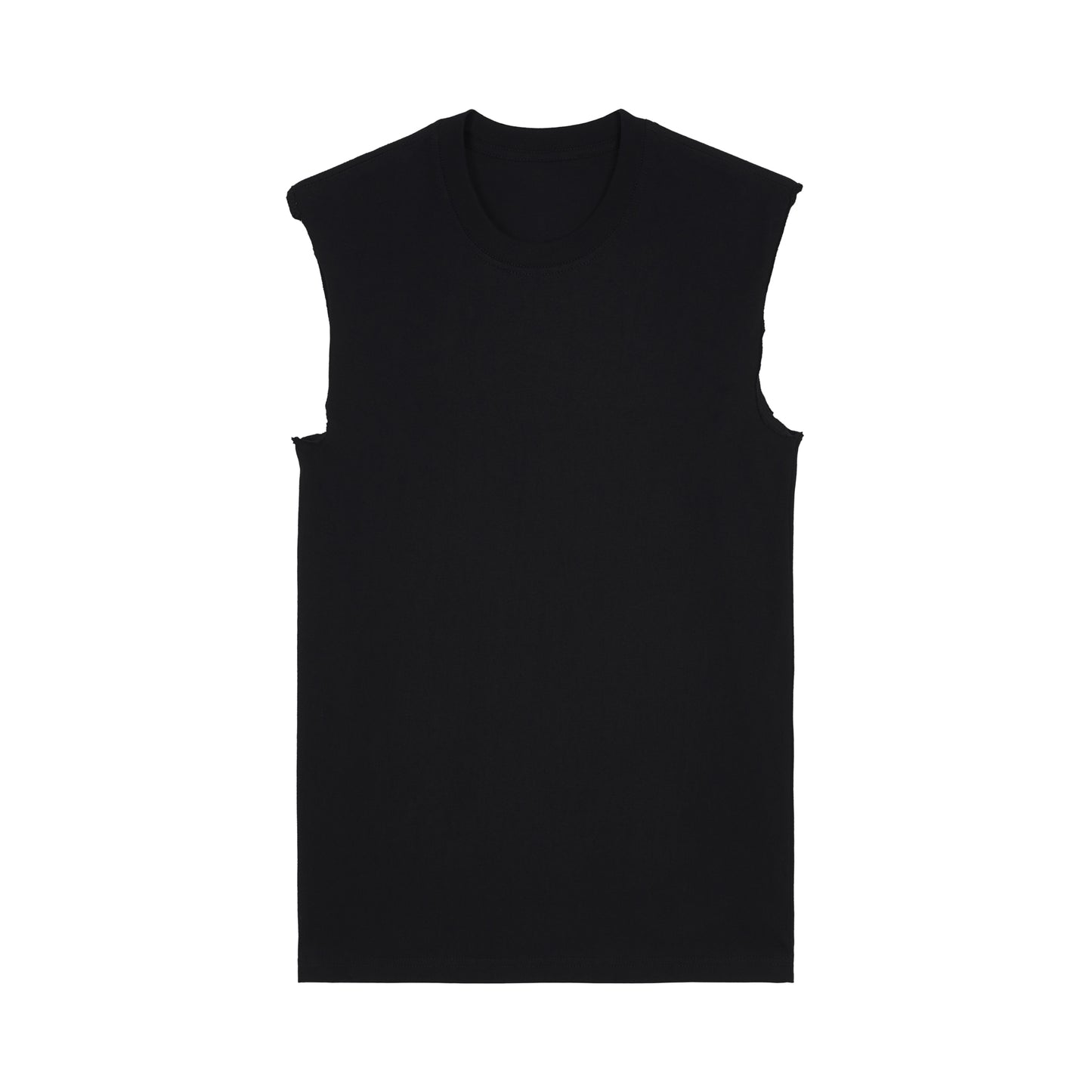 Raw Edge Sleeveless Tee