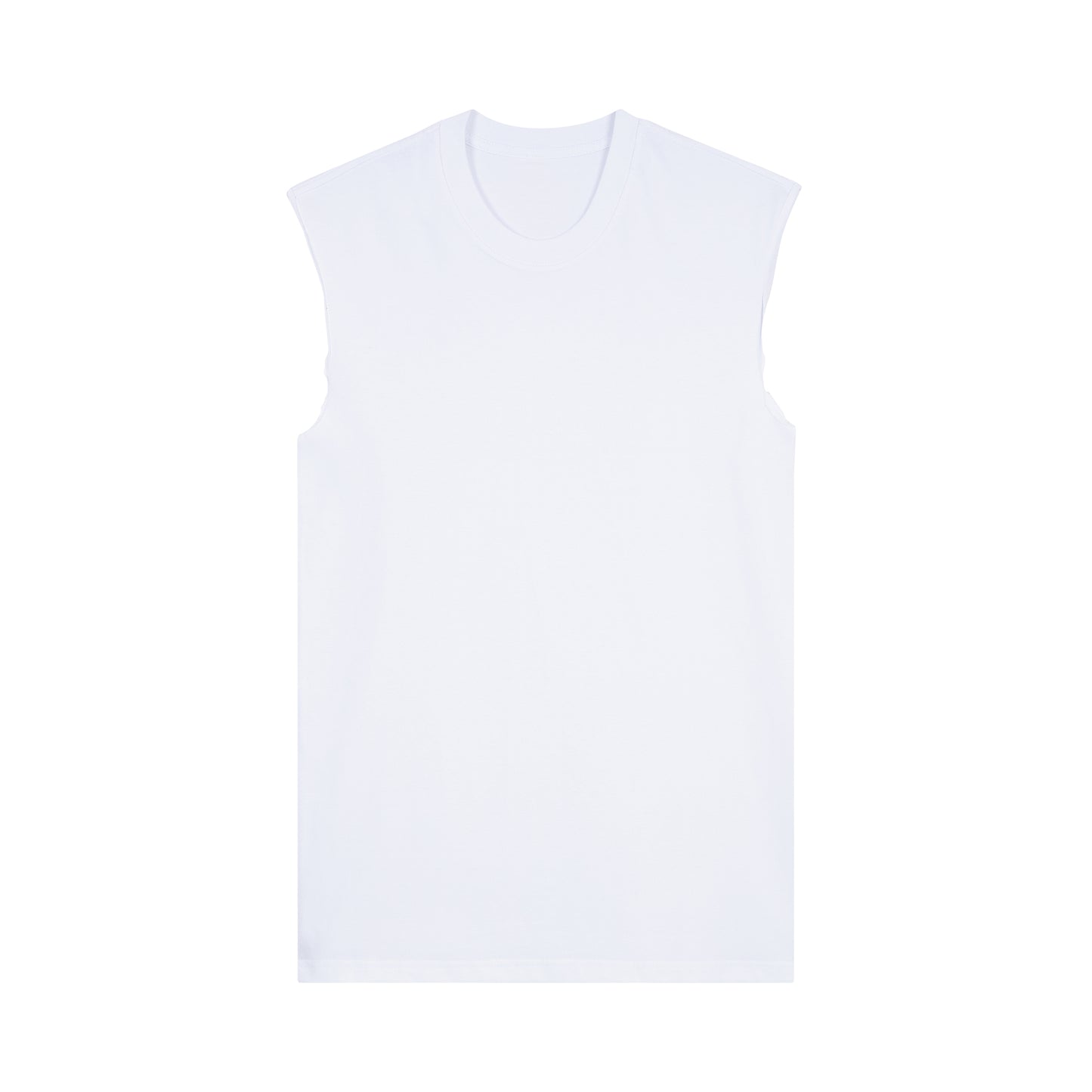 Raw Edge Sleeveless Tee