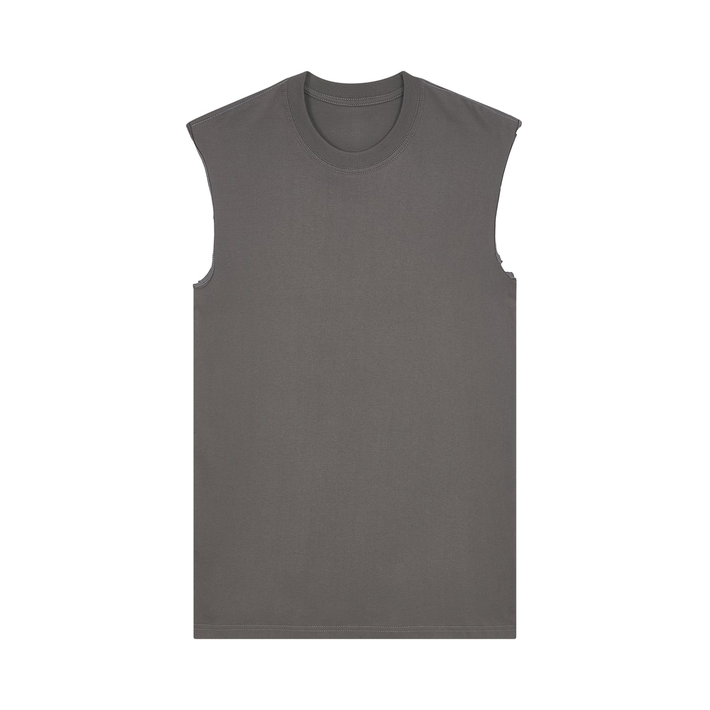 Raw Edge Sleeveless Tee