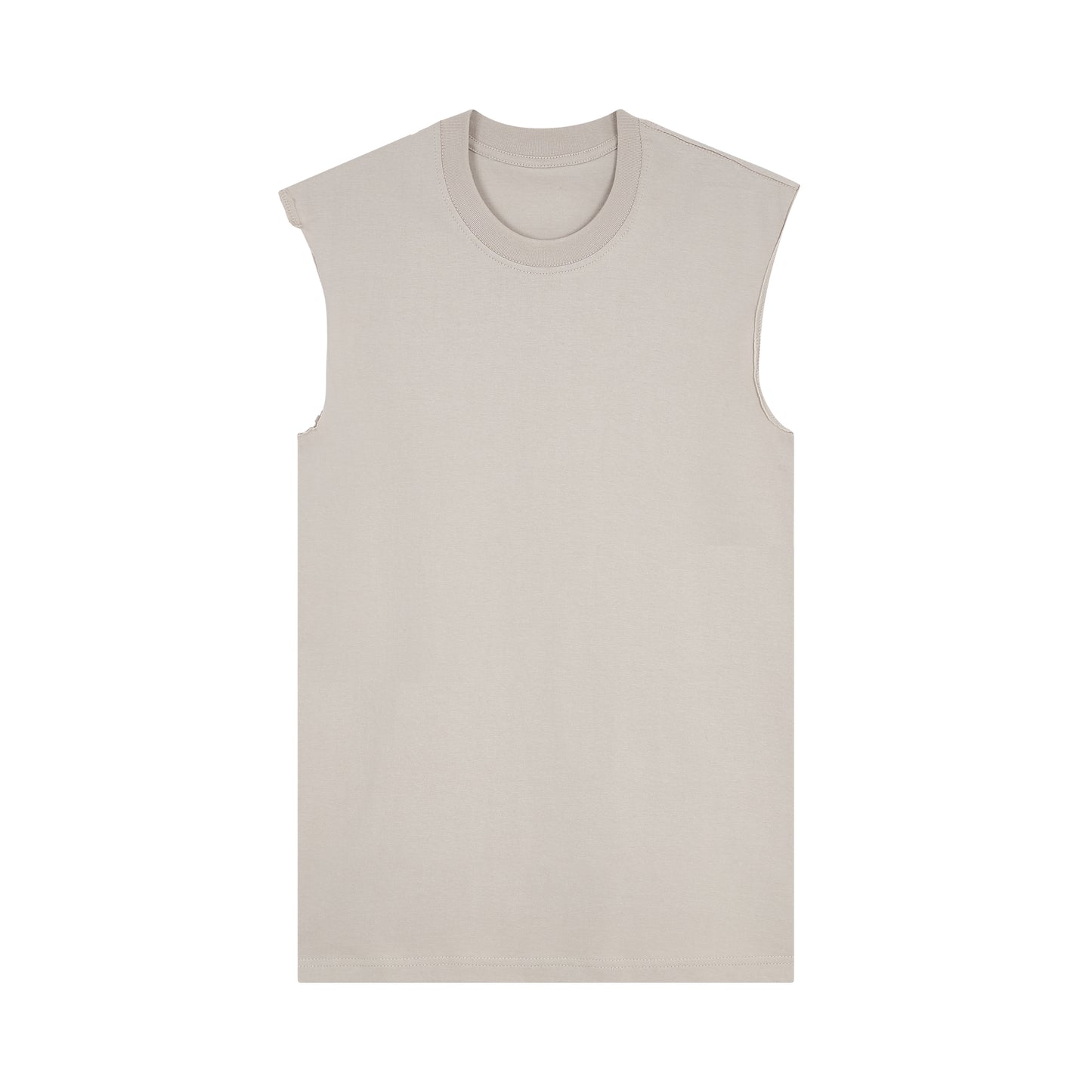 Raw Edge Sleeveless Tee