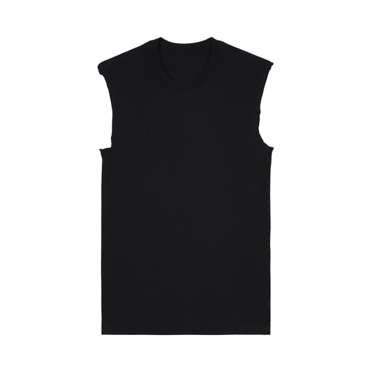 Raw Edge Sleeveless Tee