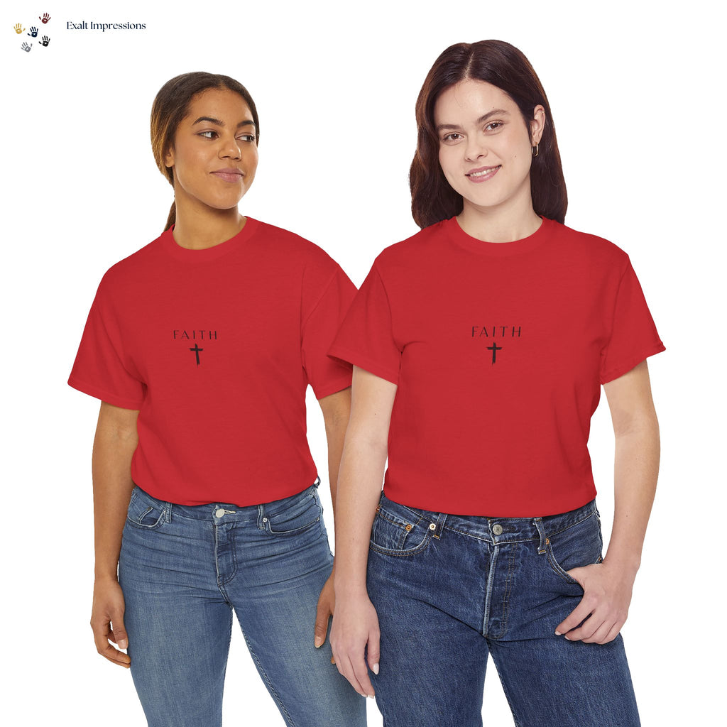 Faith Cross T‑Shirt — Minimal Christian Tee