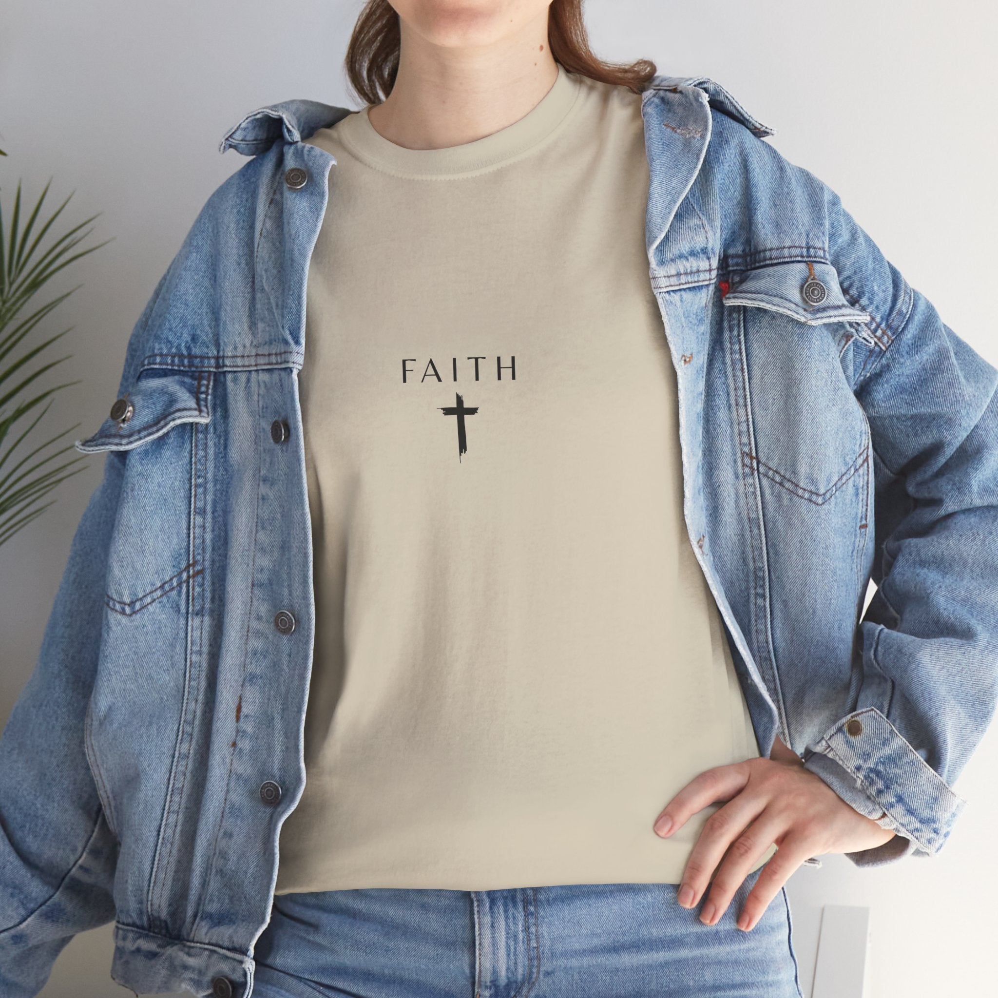 Faith Cross T‑Shirt — Minimal Christian Tee