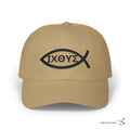 Embroidered Ichthys Fish Dad Cap — Baseball Hat