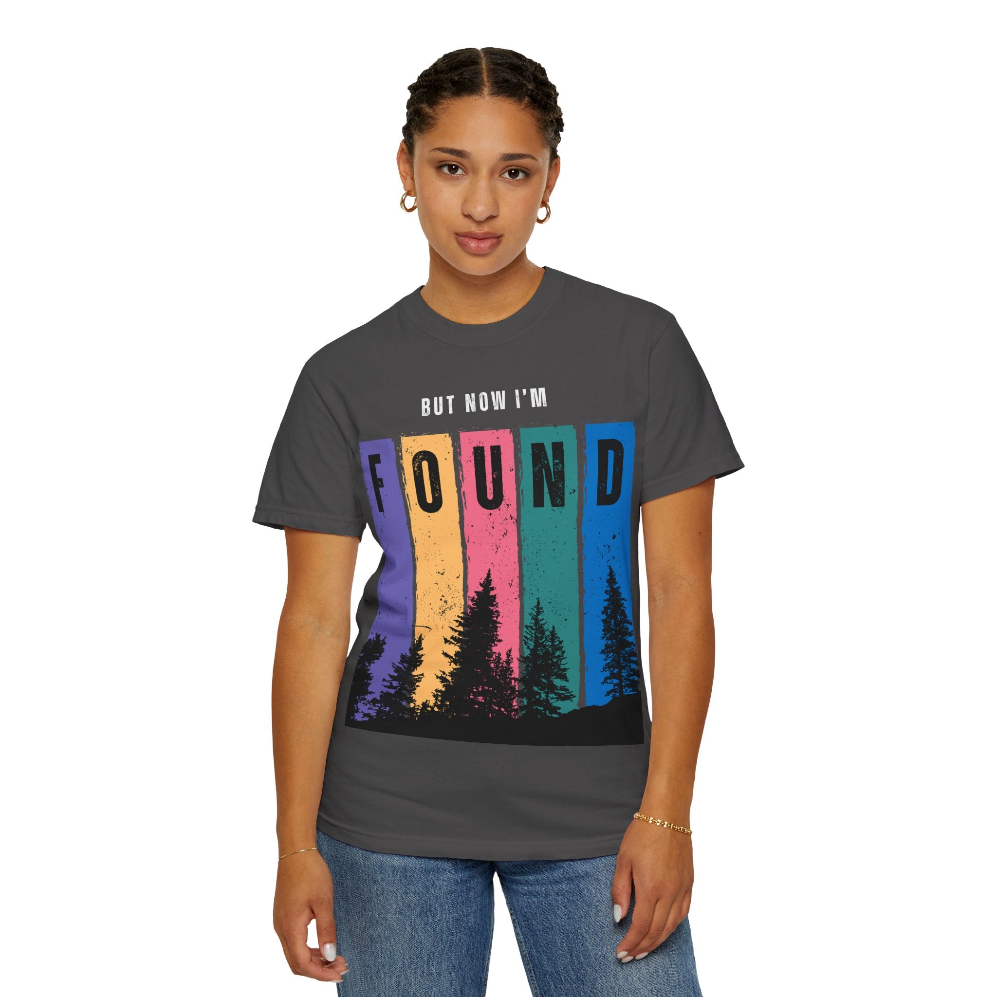 Found Vintage Nature T-Shirt — “Once was Lost But Now I’m Found” Inspirational Graphic Tee