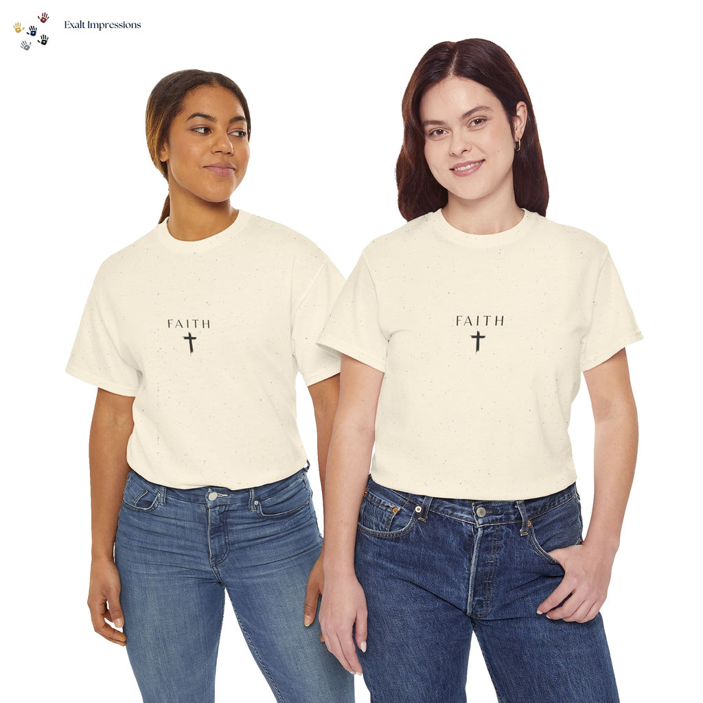Faith Cross T‑Shirt — Minimal Christian Tee