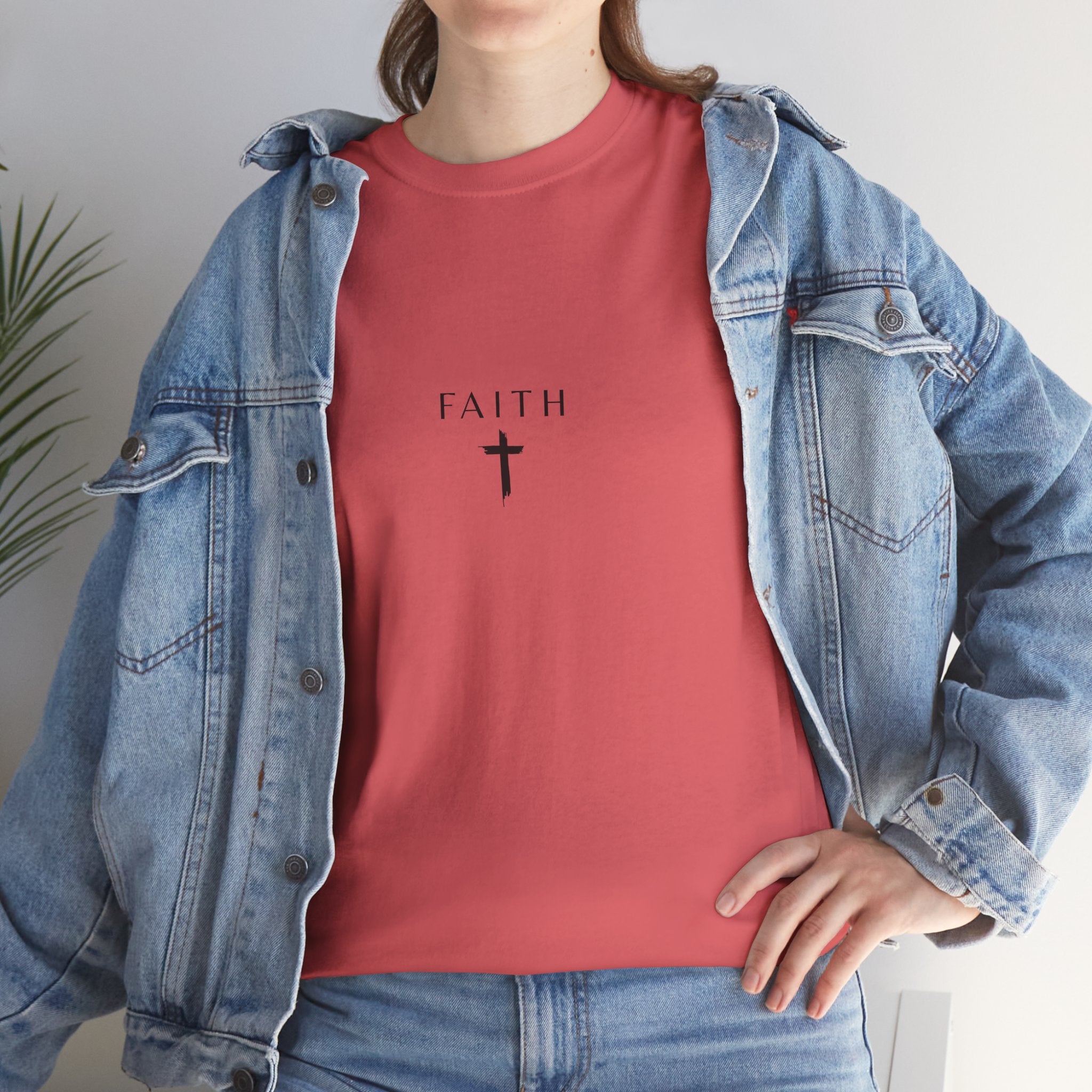 Faith Cross T‑Shirt — Minimal Christian Tee