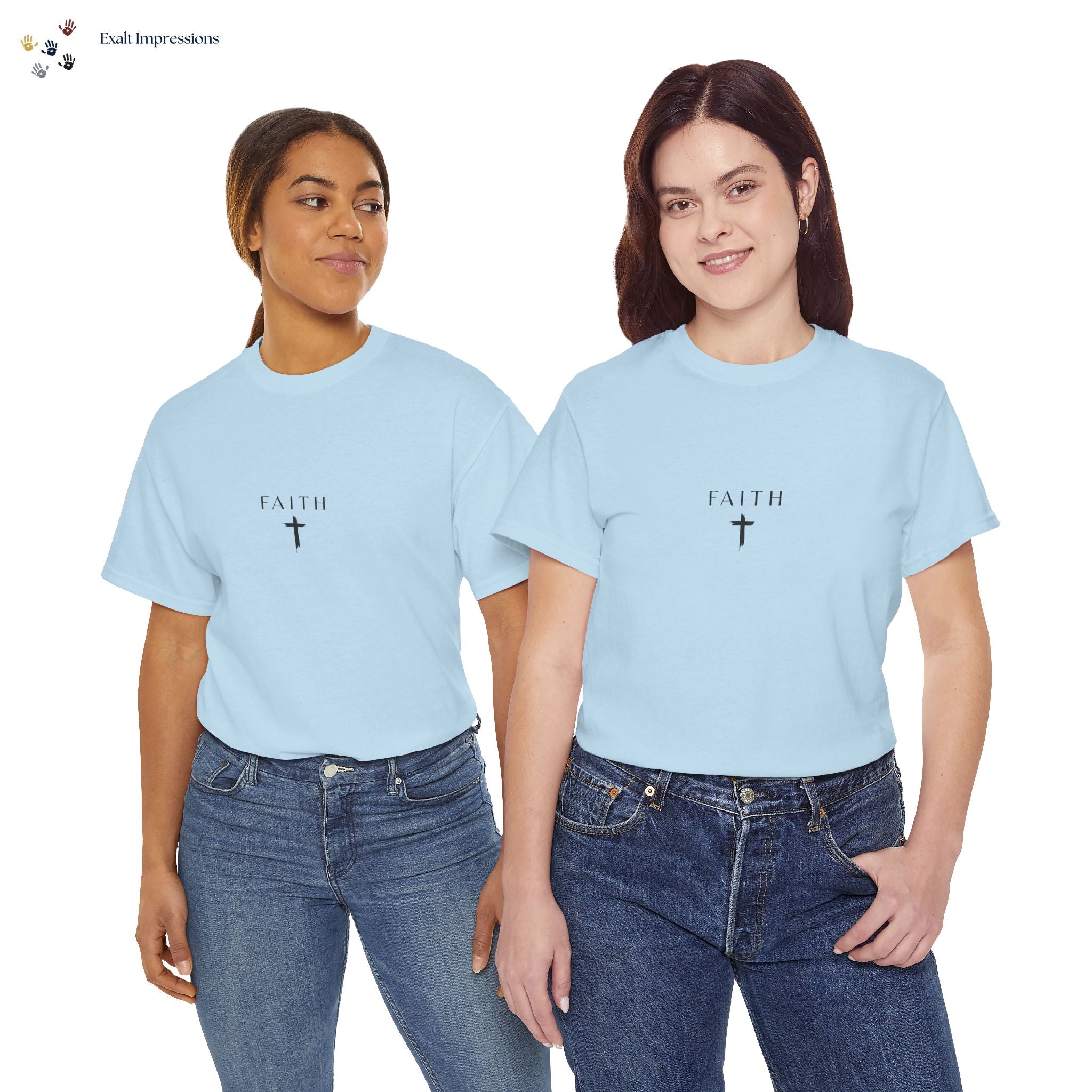 Faith Cross T‑Shirt — Minimal Christian Tee