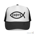 Christian Ichthys Fish Trucker Hat — Faith Logo Cap