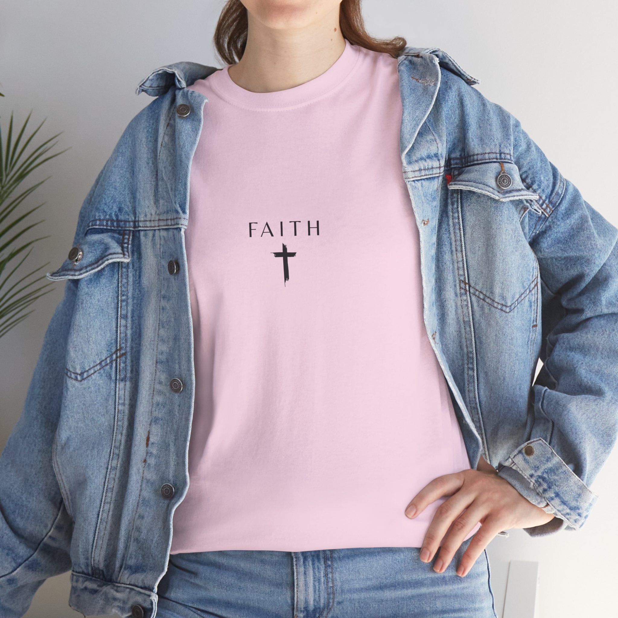 Faith Cross T‑Shirt — Minimal Christian Tee