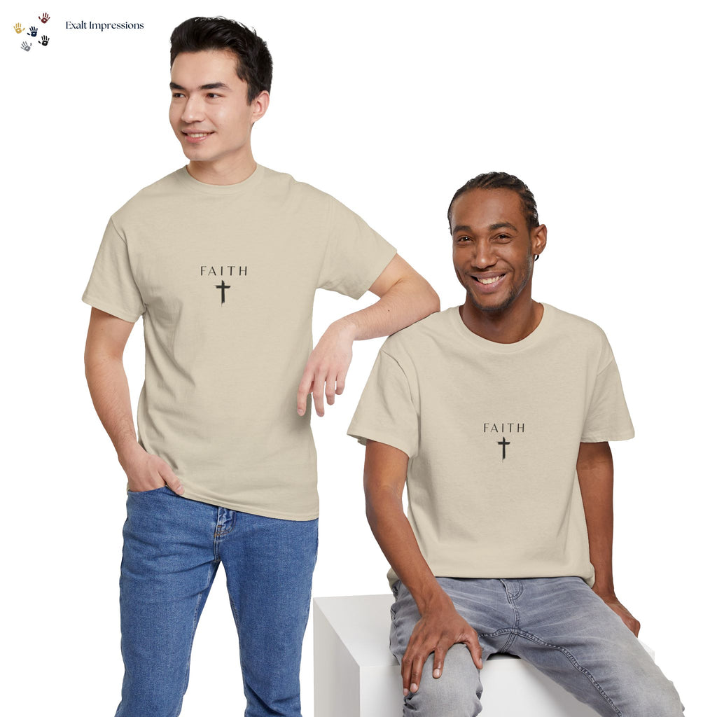 Faith Cross T‑Shirt — Minimal Christian Tee