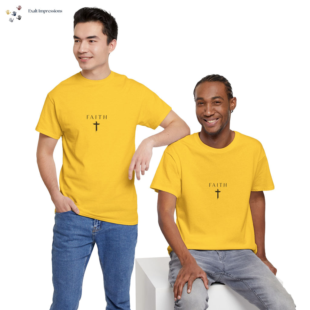 Faith Cross T‑Shirt — Minimal Christian Tee