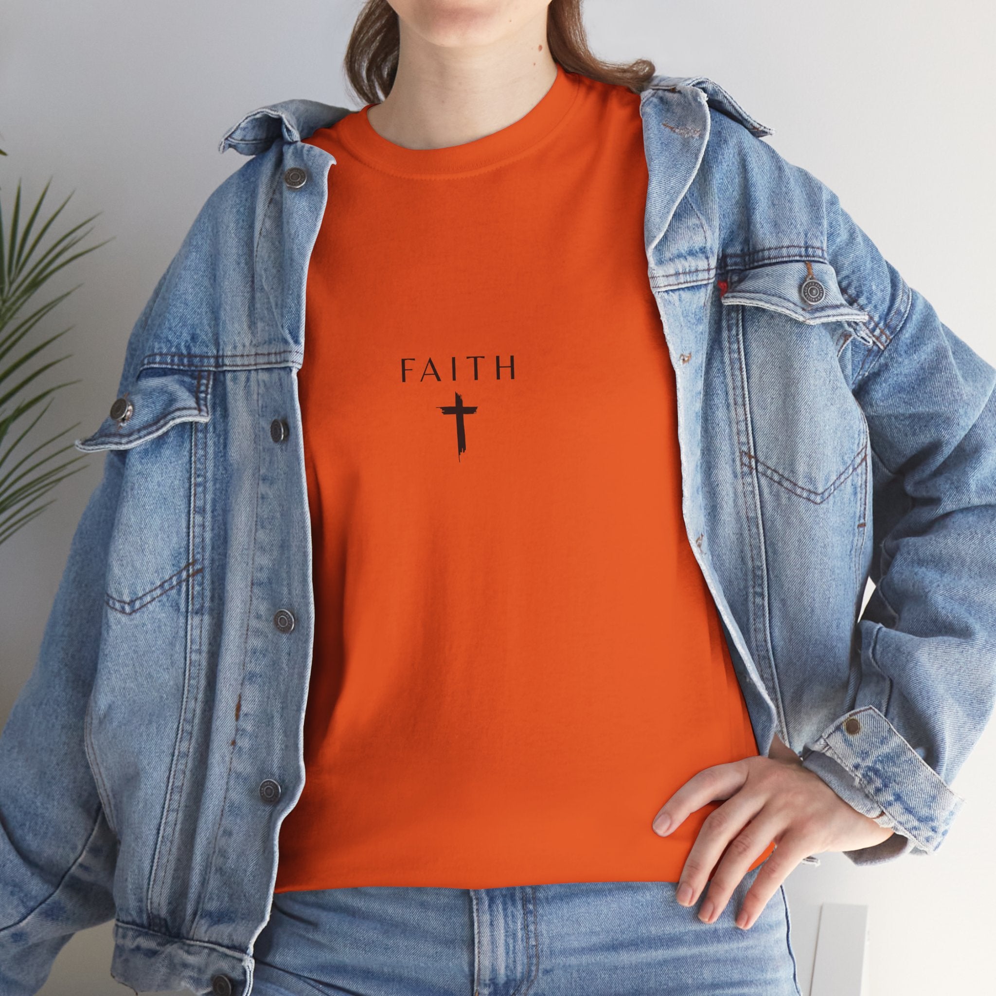 Faith Cross T‑Shirt — Minimal Christian Tee