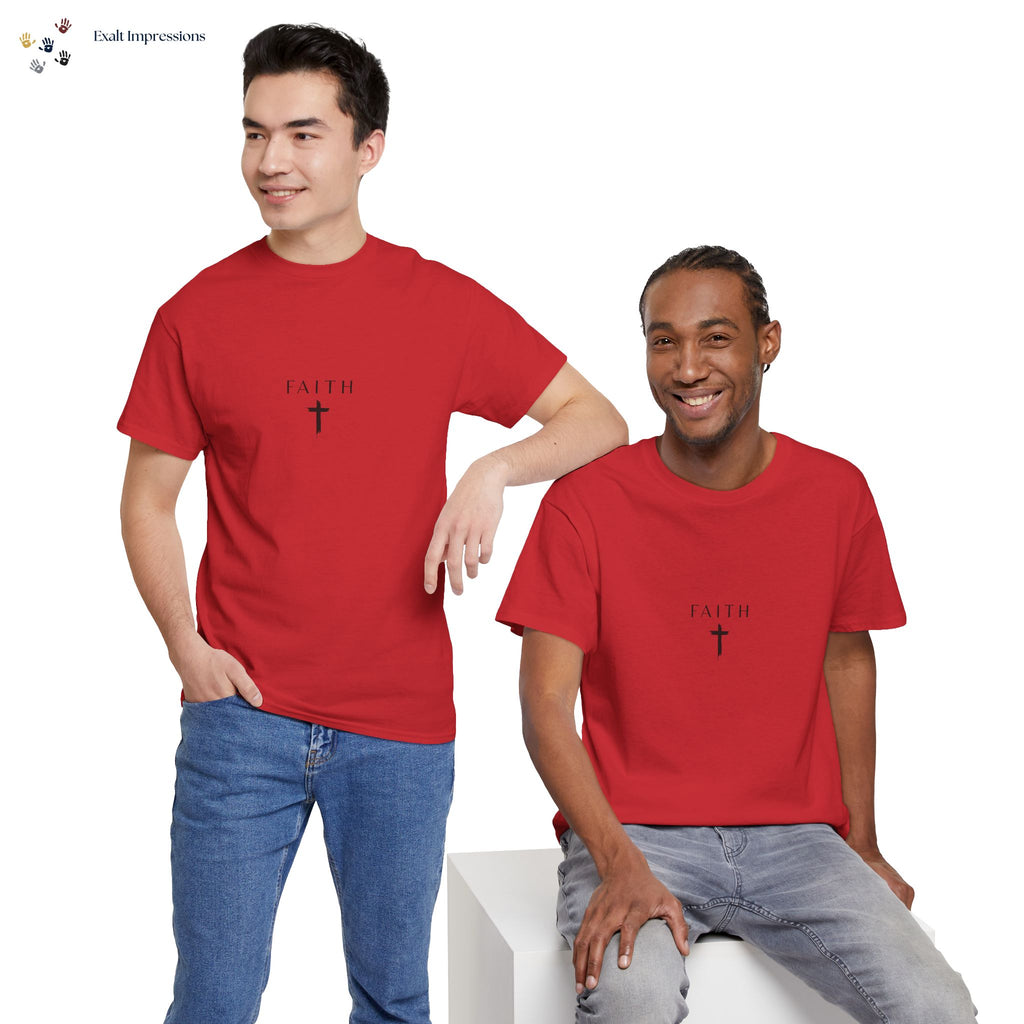 Faith Cross T‑Shirt — Minimal Christian Tee