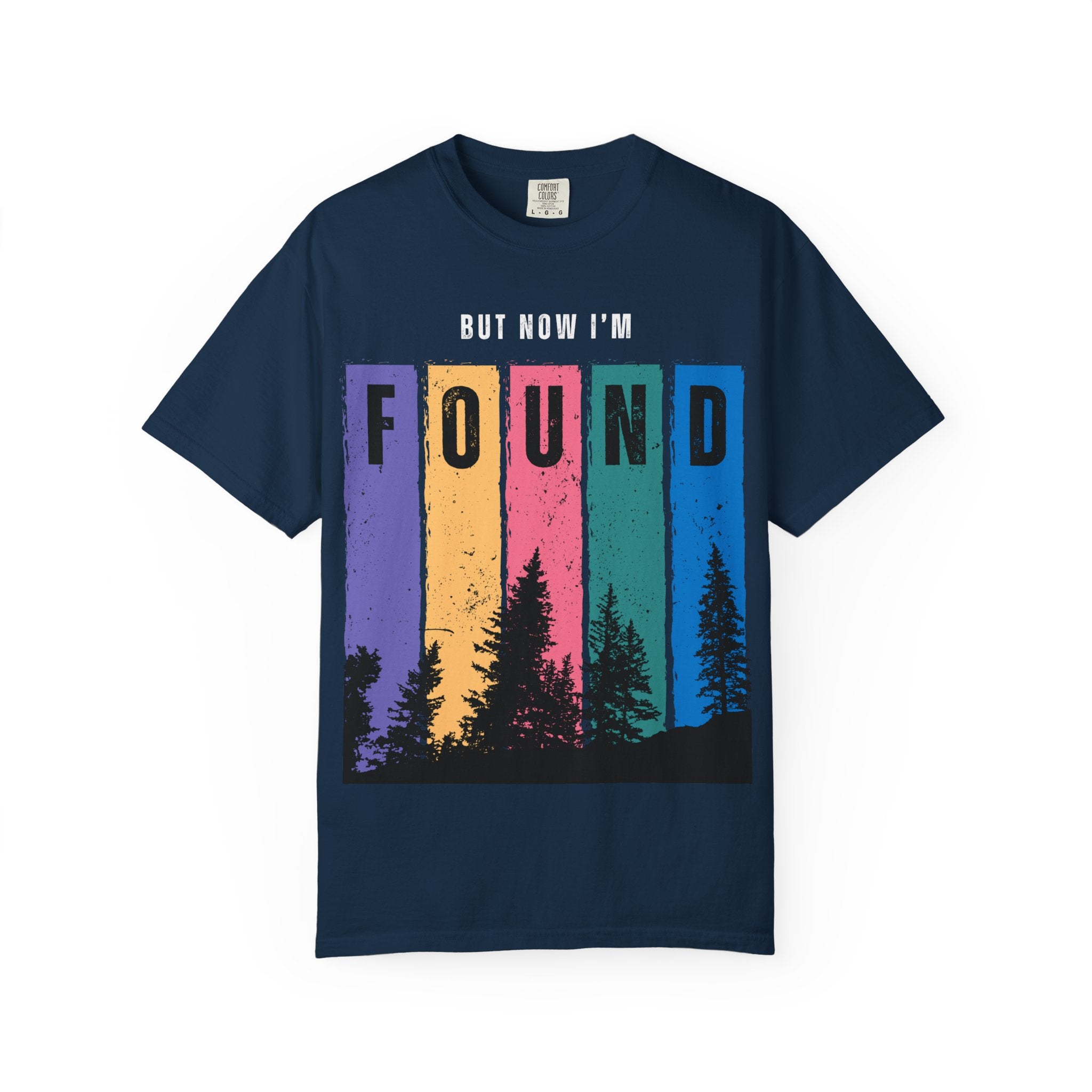 Found Vintage Nature T-Shirt — “Once was Lost But Now I’m Found” Inspirational Graphic Tee
