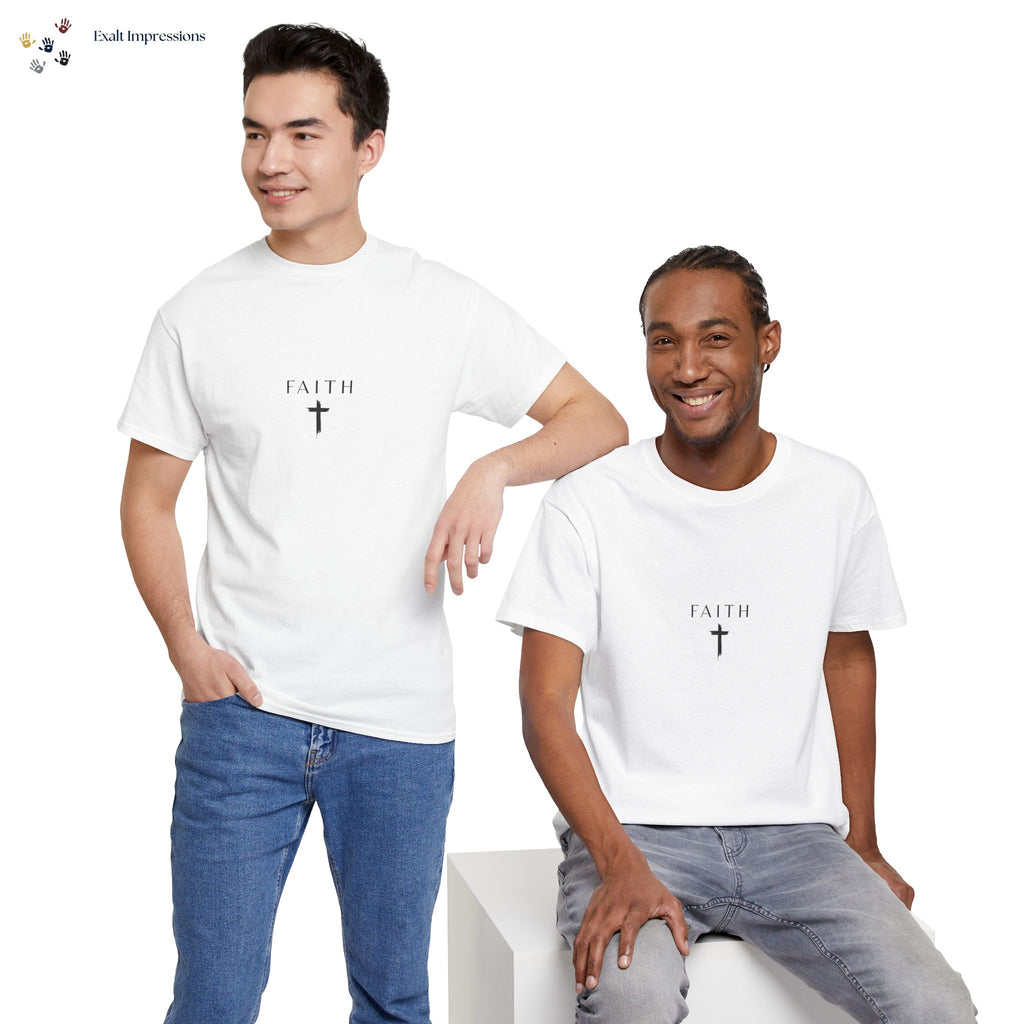 Faith Cross T‑Shirt — Minimal Christian Tee