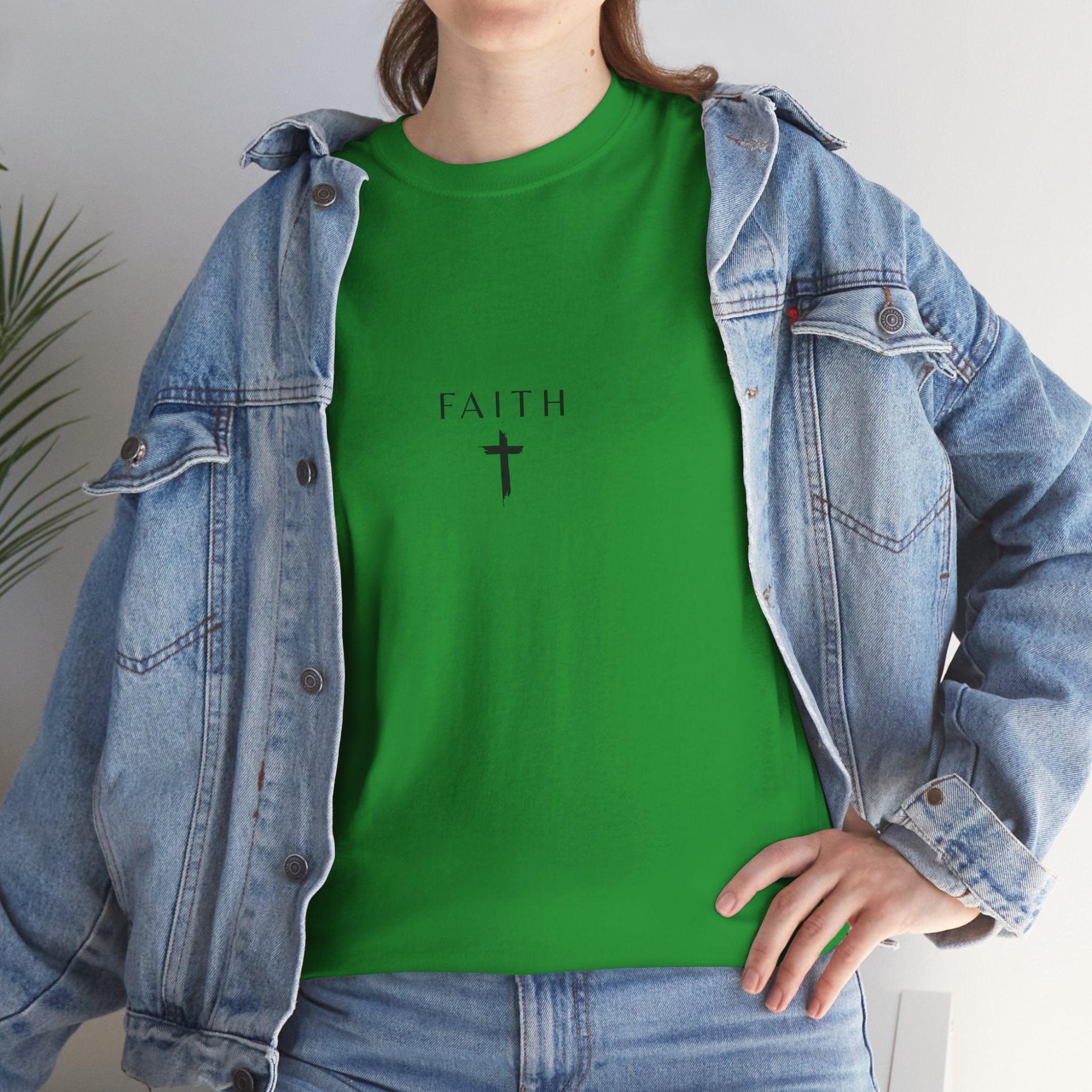 Faith Cross T‑Shirt — Minimal Christian Tee
