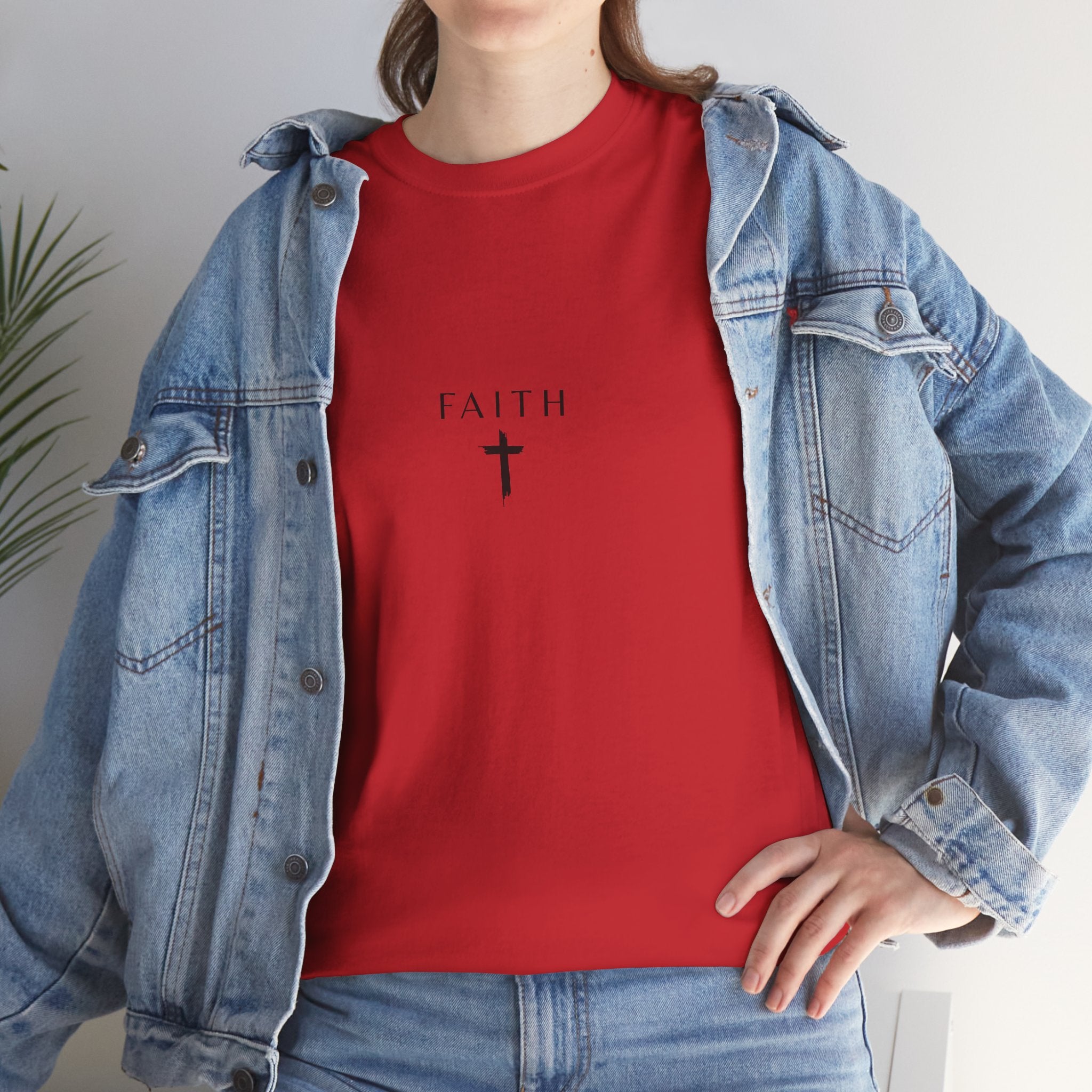 Faith Cross T‑Shirt — Minimal Christian Tee