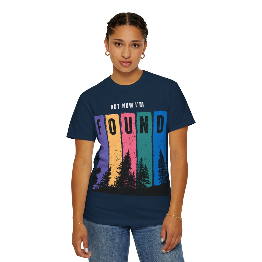 Found Vintage Nature T-Shirt — “Once was Lost But Now I’m Found” Inspirational Graphic Tee