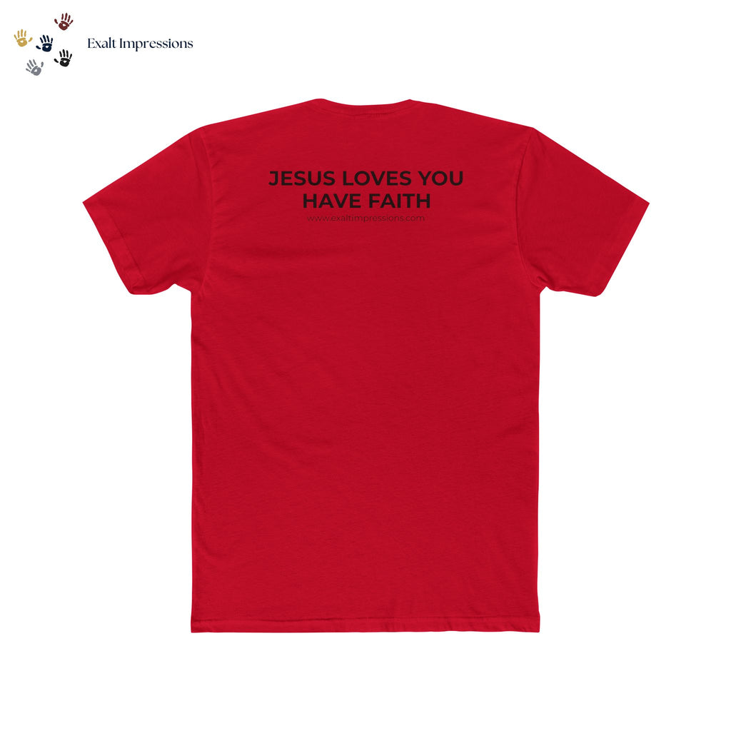 Jesus Cross Tee — "Jesus Loves You Have Faith" T‑Shirt