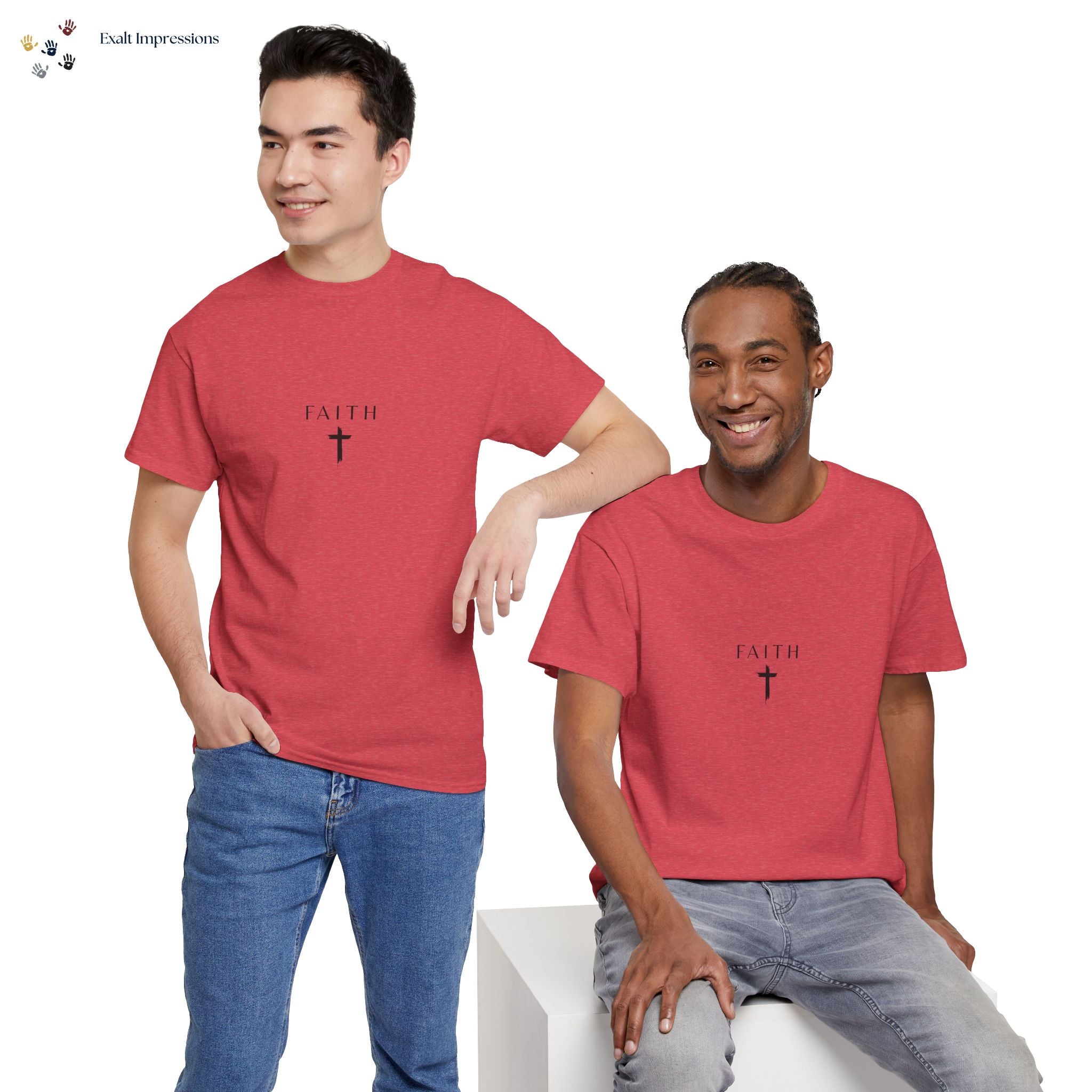 Faith Cross T‑Shirt — Minimal Christian Tee