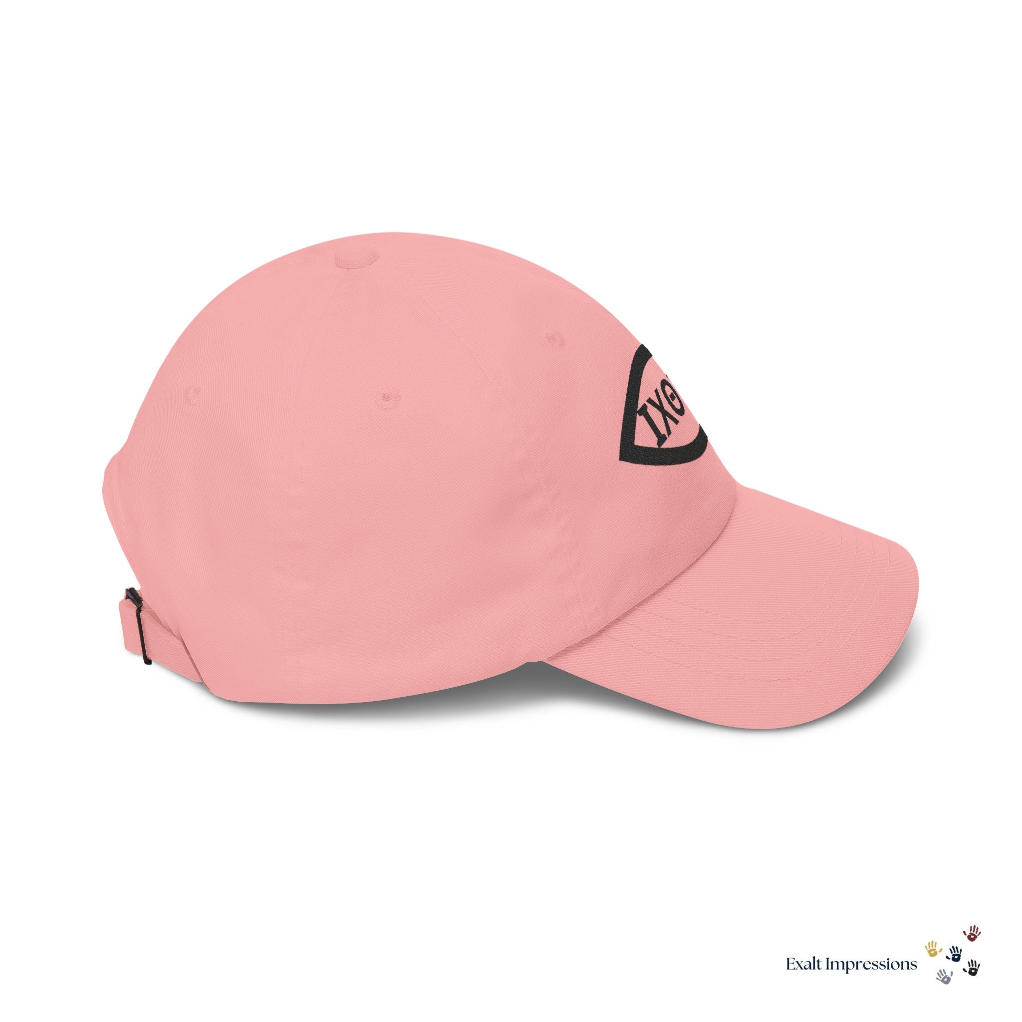 Embroidered Ichthys Fish Dad Cap — Baseball Hat