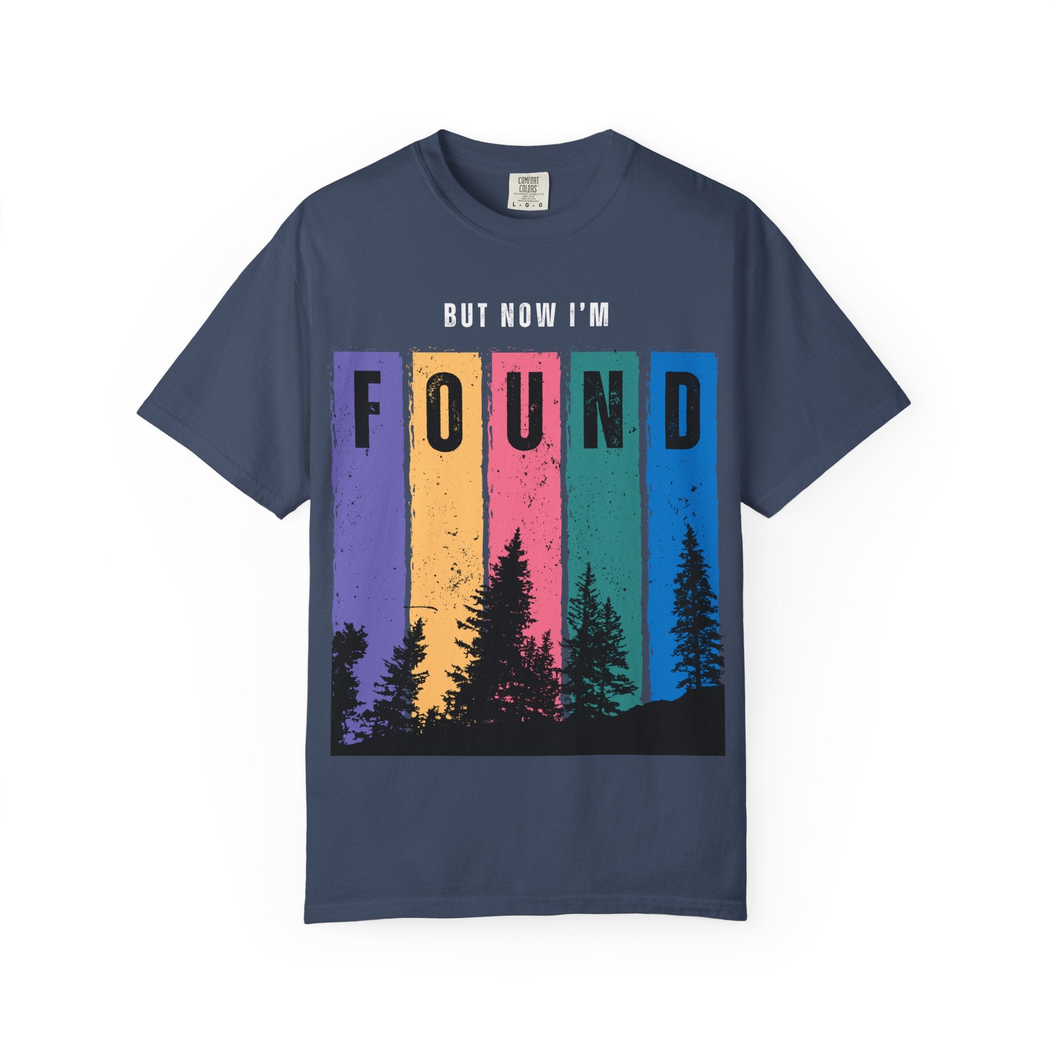 Found Vintage Nature T-Shirt — “Once was Lost But Now I’m Found” Inspirational Graphic Tee