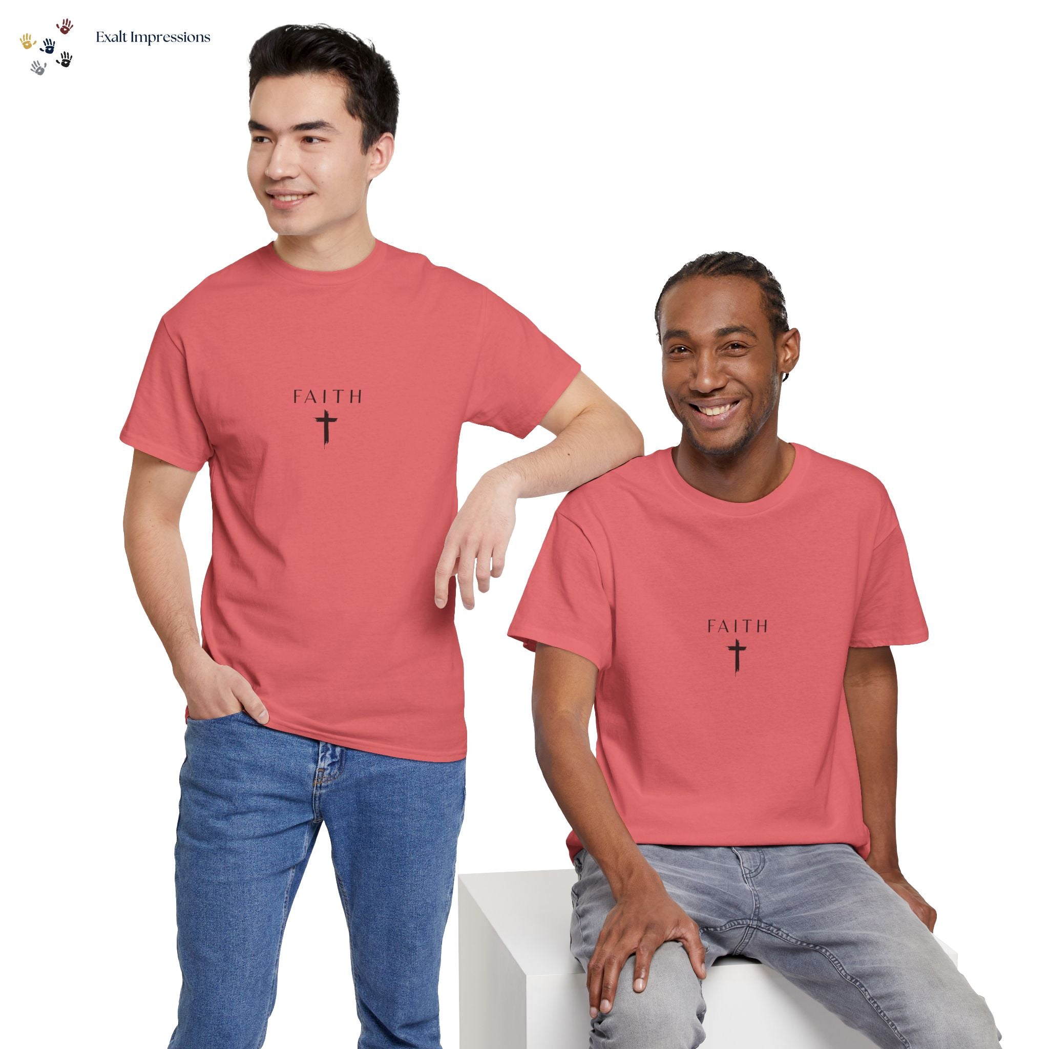 Faith Cross T‑Shirt — Minimal Christian Tee