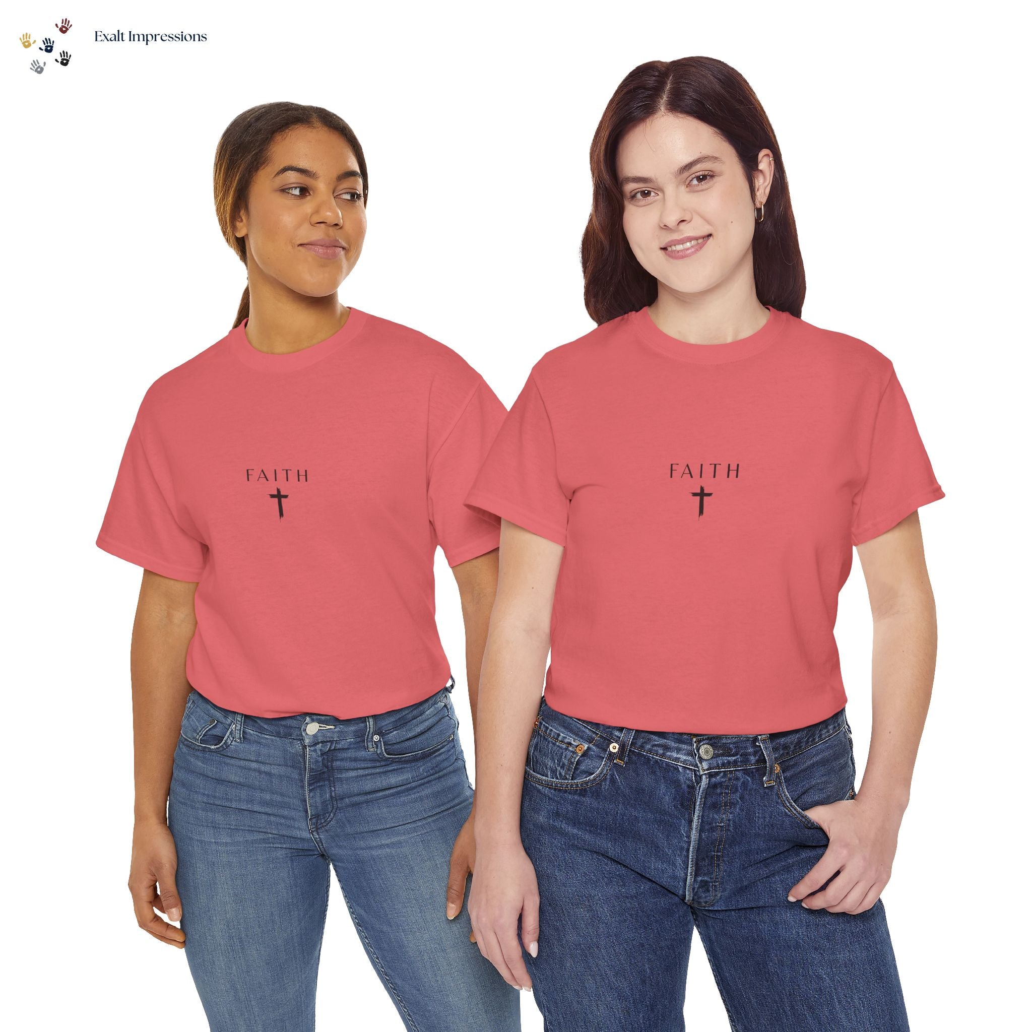 Faith Cross T‑Shirt — Minimal Christian Tee
