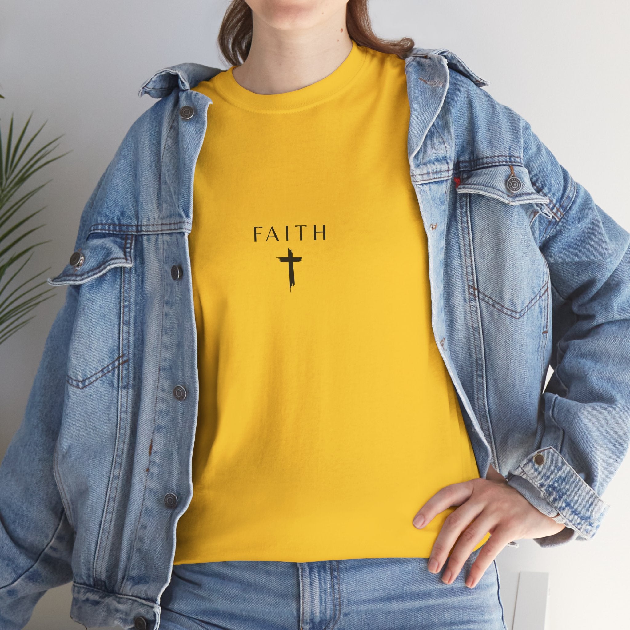Faith Cross T‑Shirt — Minimal Christian Tee