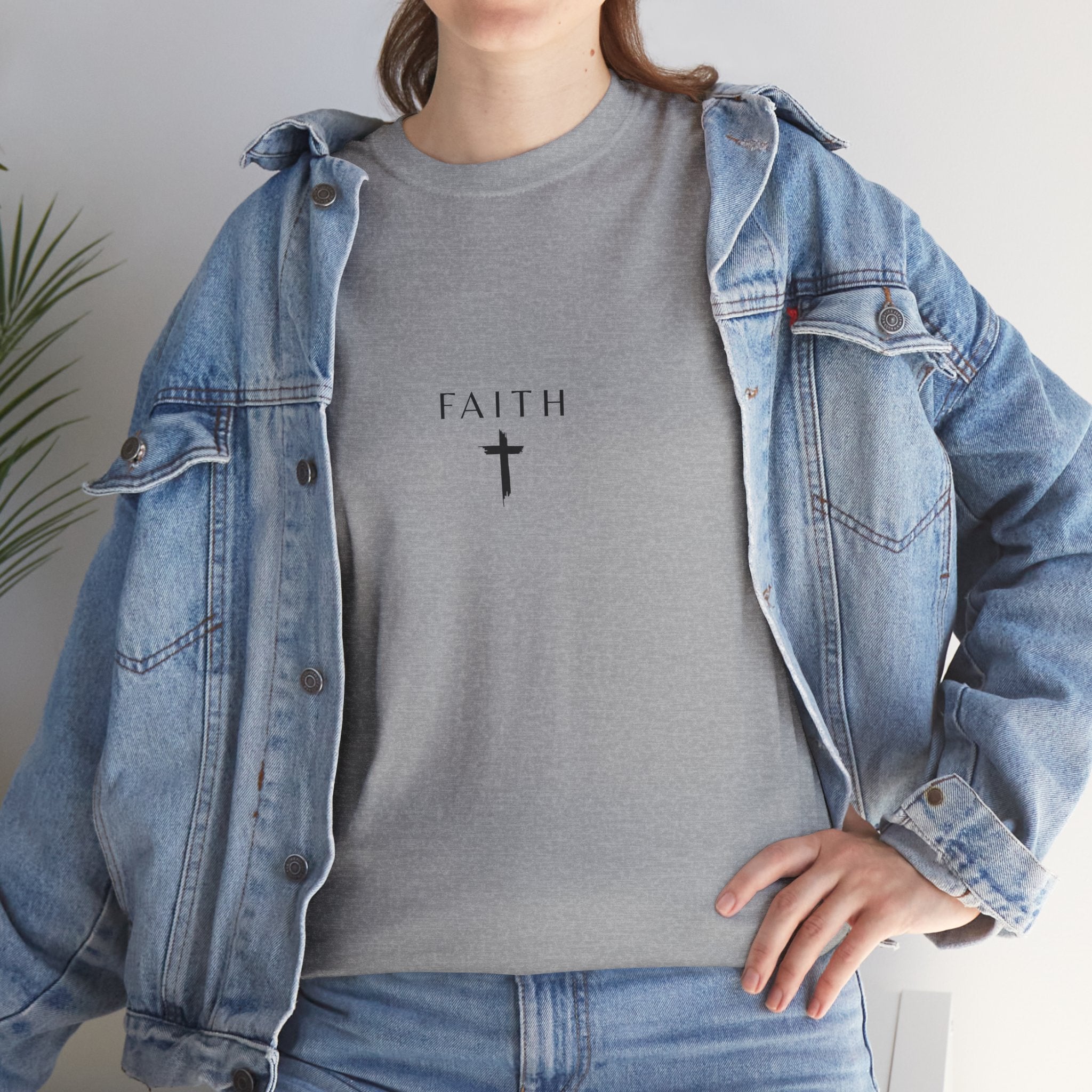 Faith Cross T‑Shirt — Minimal Christian Tee