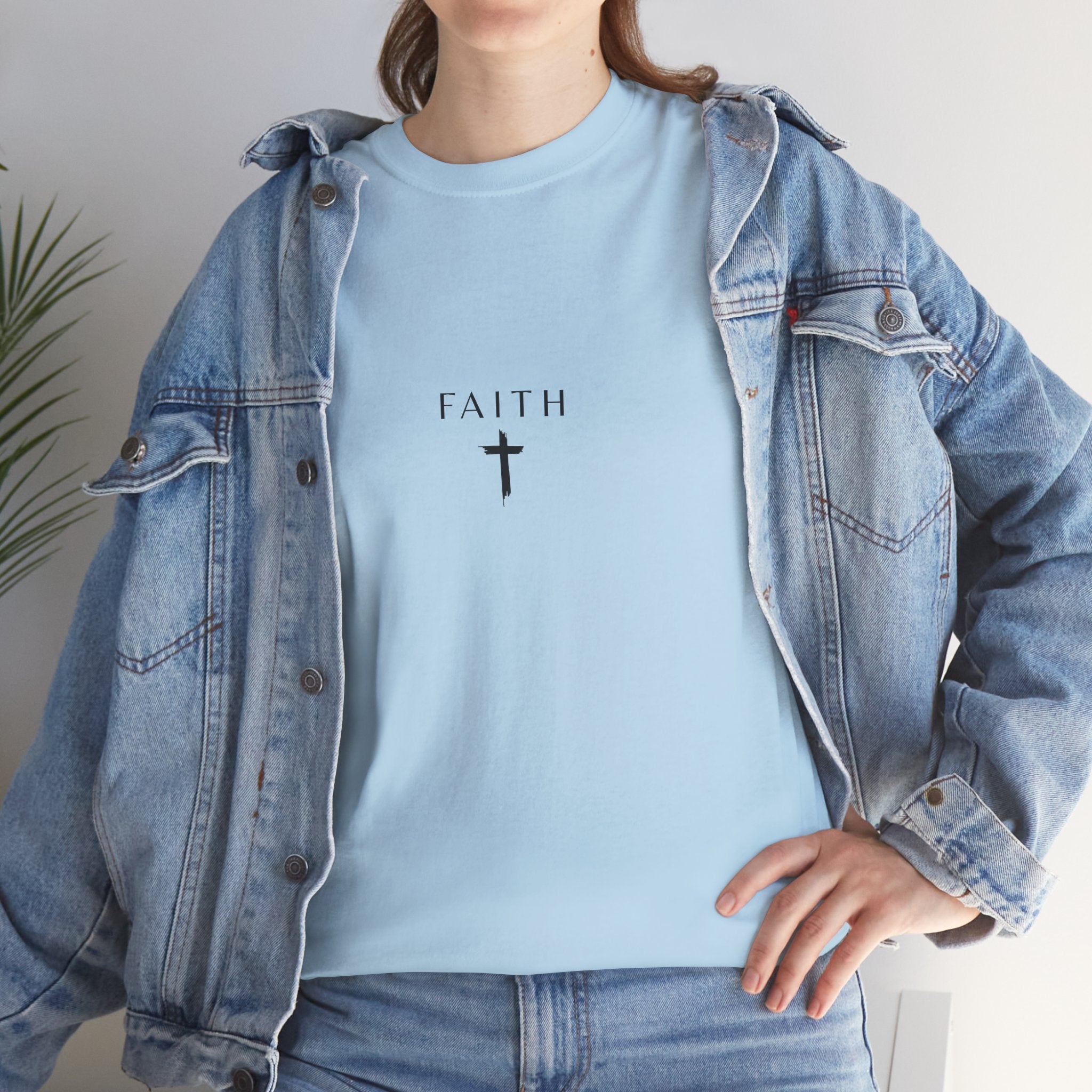 Faith Cross T‑Shirt — Minimal Christian Tee
