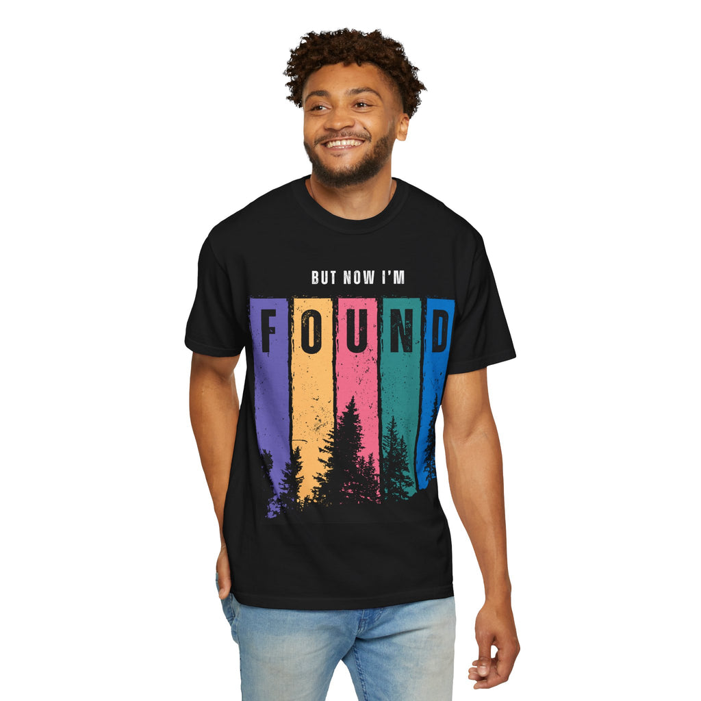 Found Vintage Nature T-Shirt — “Once was Lost But Now I’m Found” Inspirational Graphic Tee