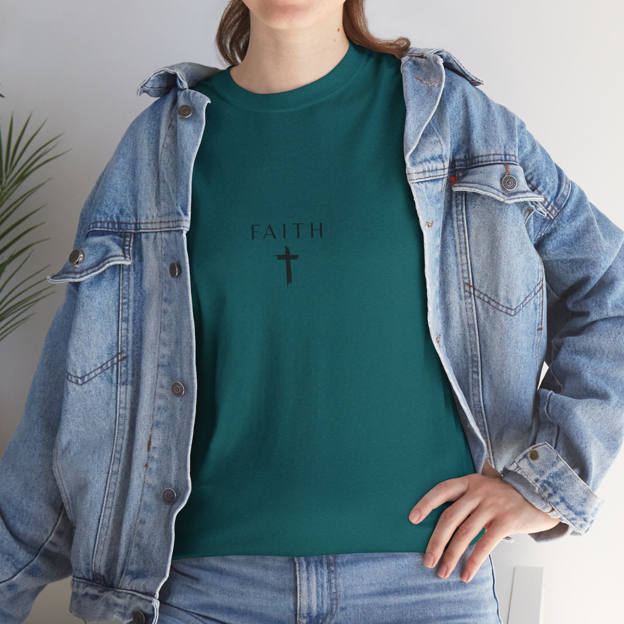 Faith Cross T‑Shirt — Minimal Christian Tee