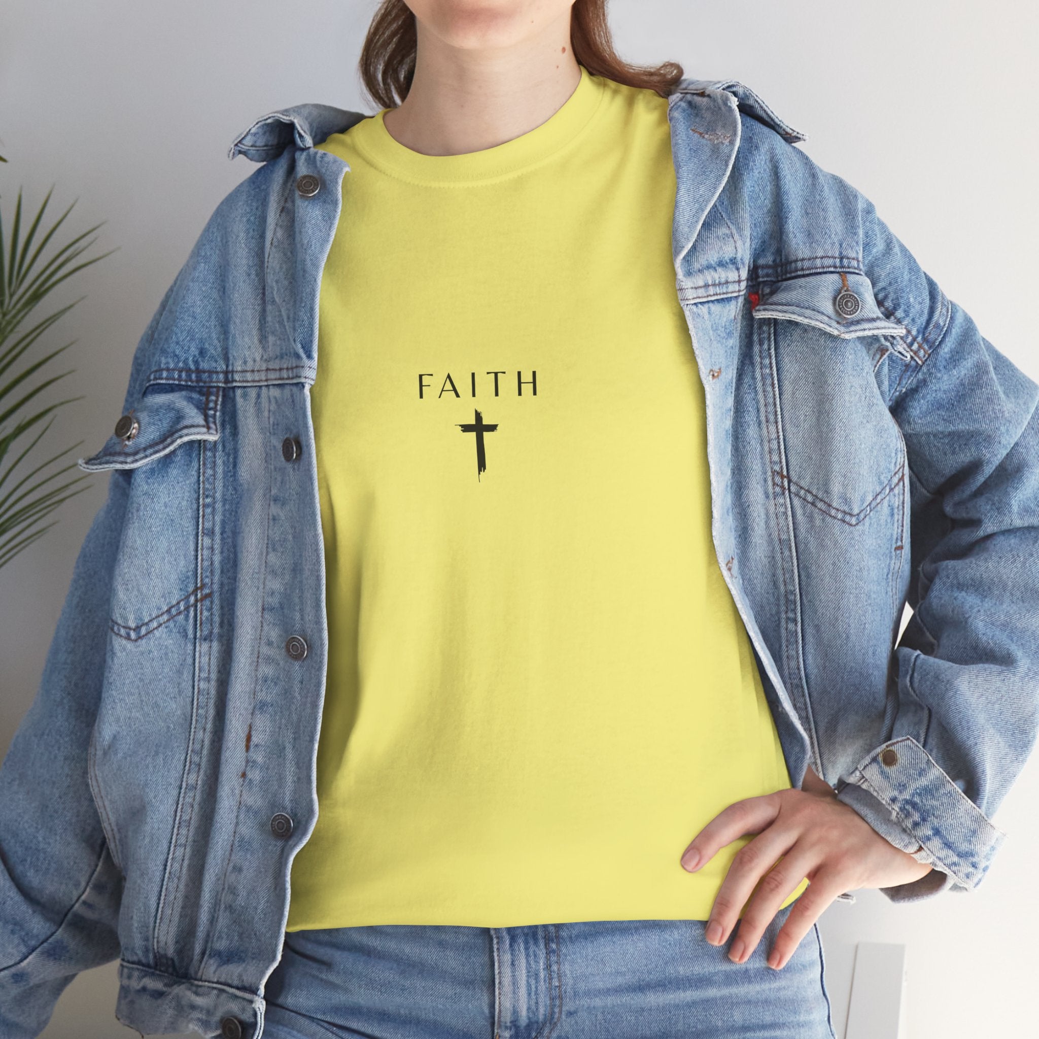 Faith Cross T‑Shirt — Minimal Christian Tee