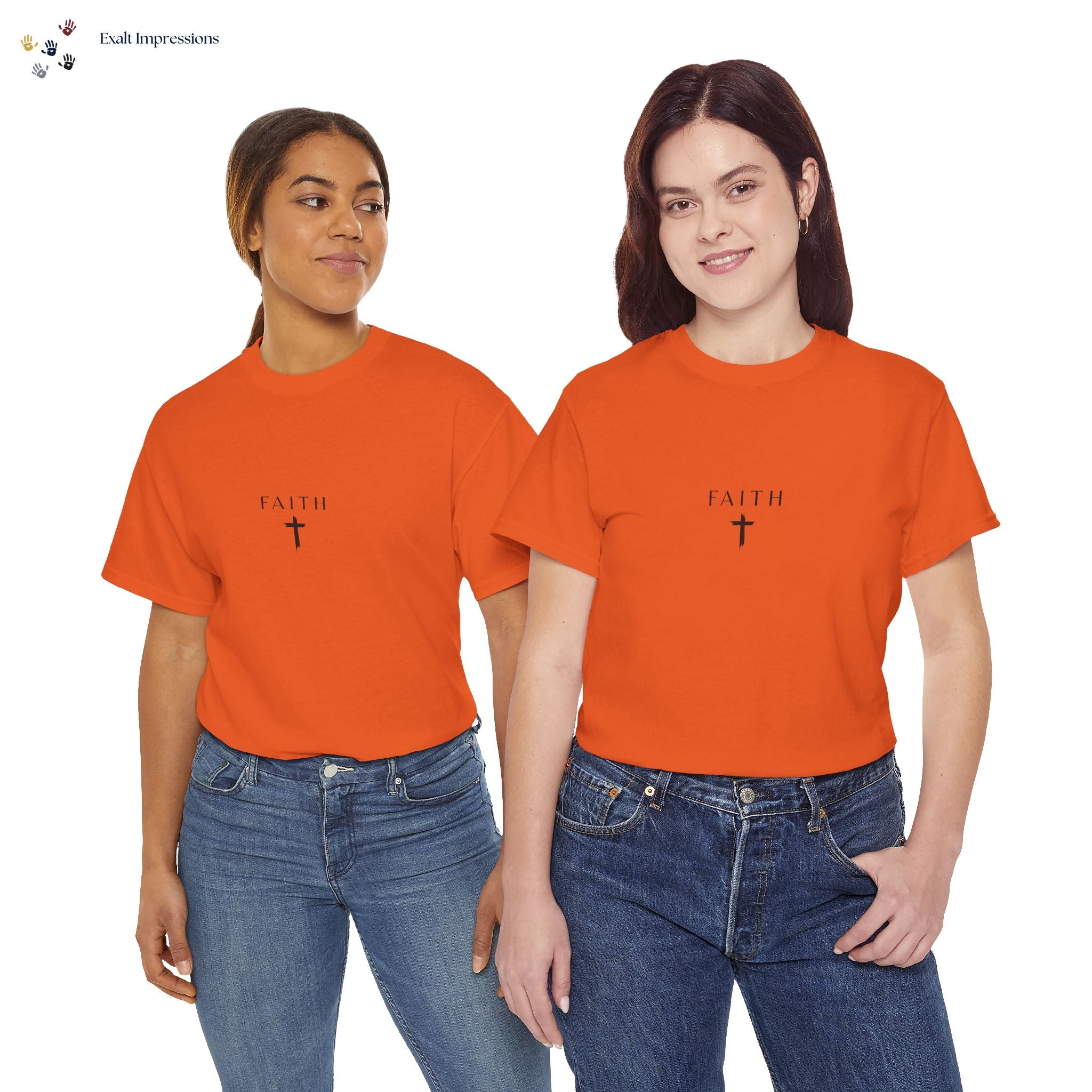 Faith Cross T‑Shirt — Minimal Christian Tee