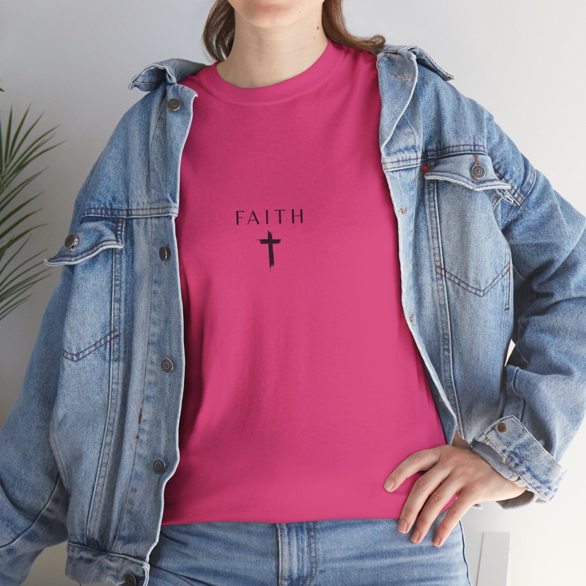 Faith Cross T‑Shirt — Minimal Christian Tee