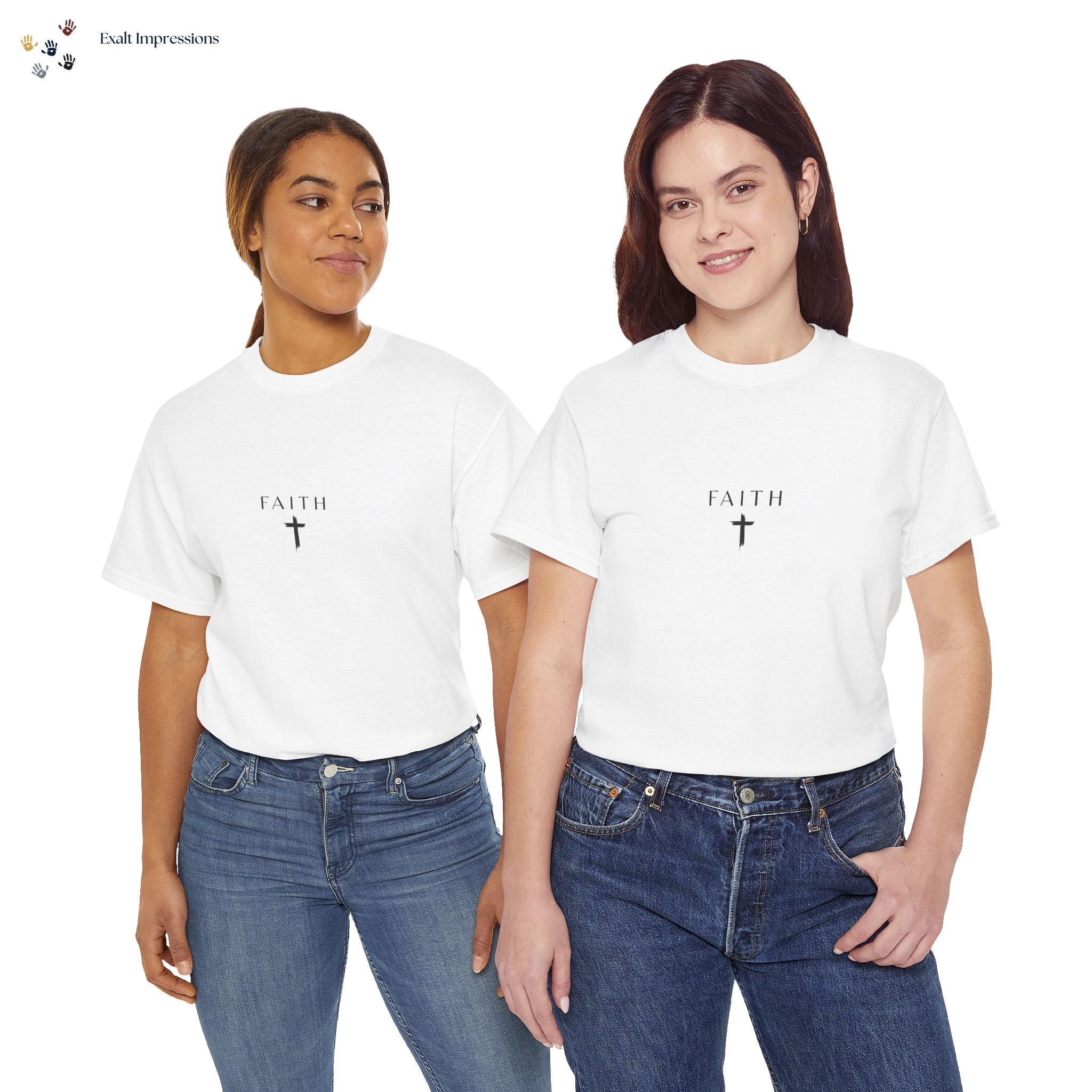 Faith Cross T‑Shirt — Minimal Christian Tee