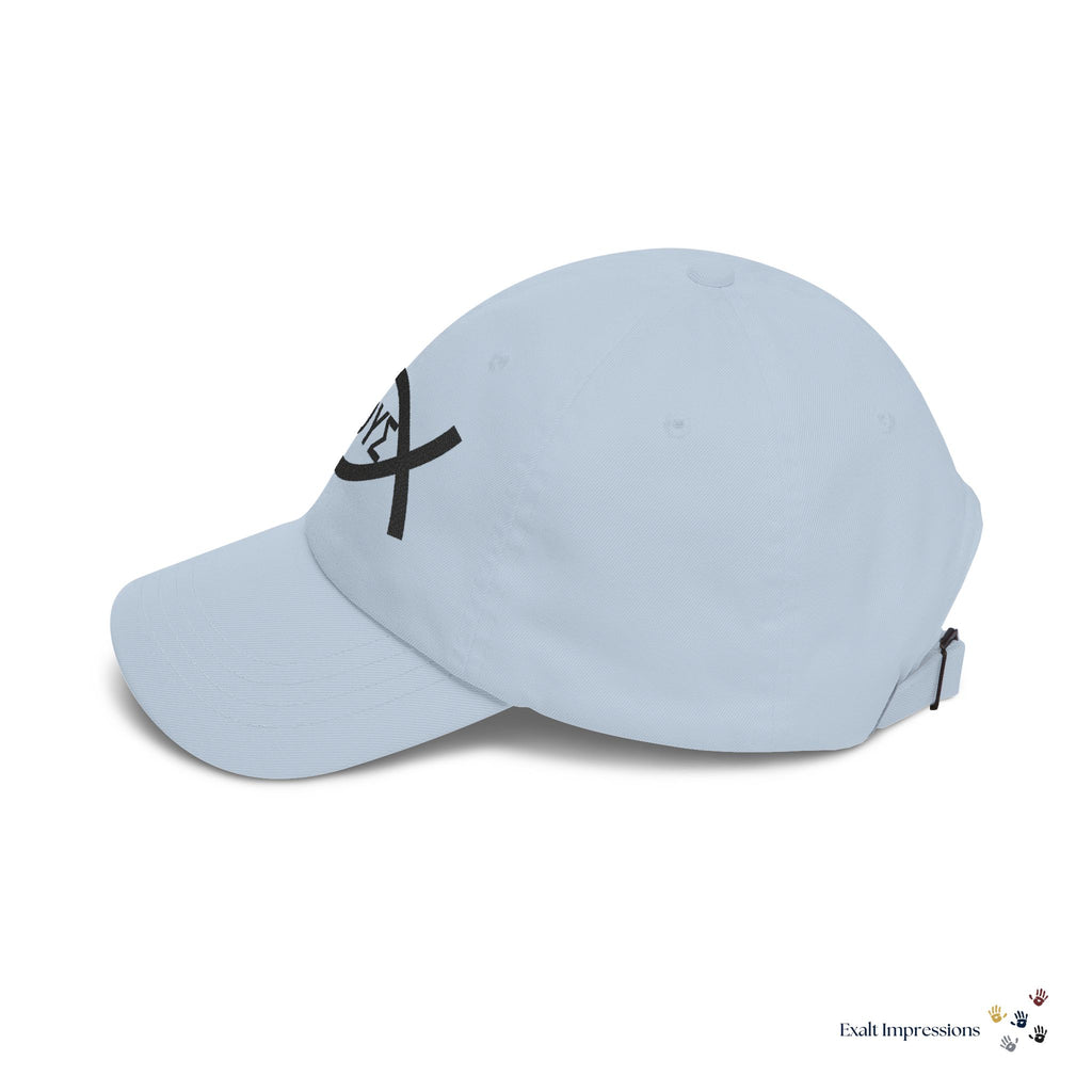 Embroidered Ichthys Fish Dad Cap — Baseball Hat