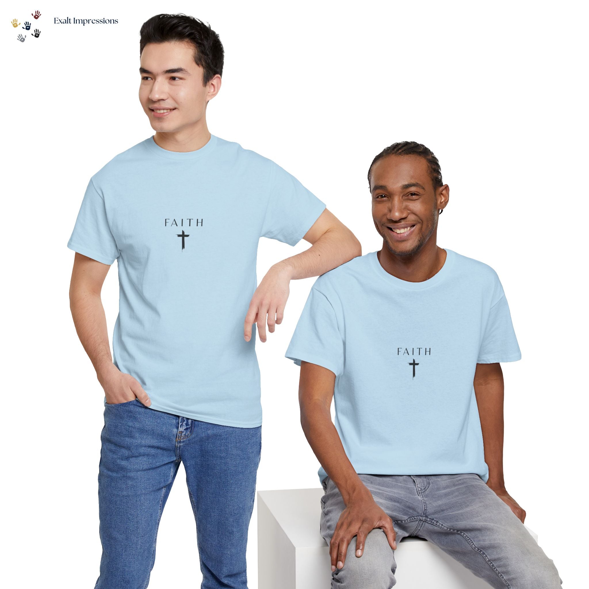 Faith Cross T‑Shirt — Minimal Christian Tee