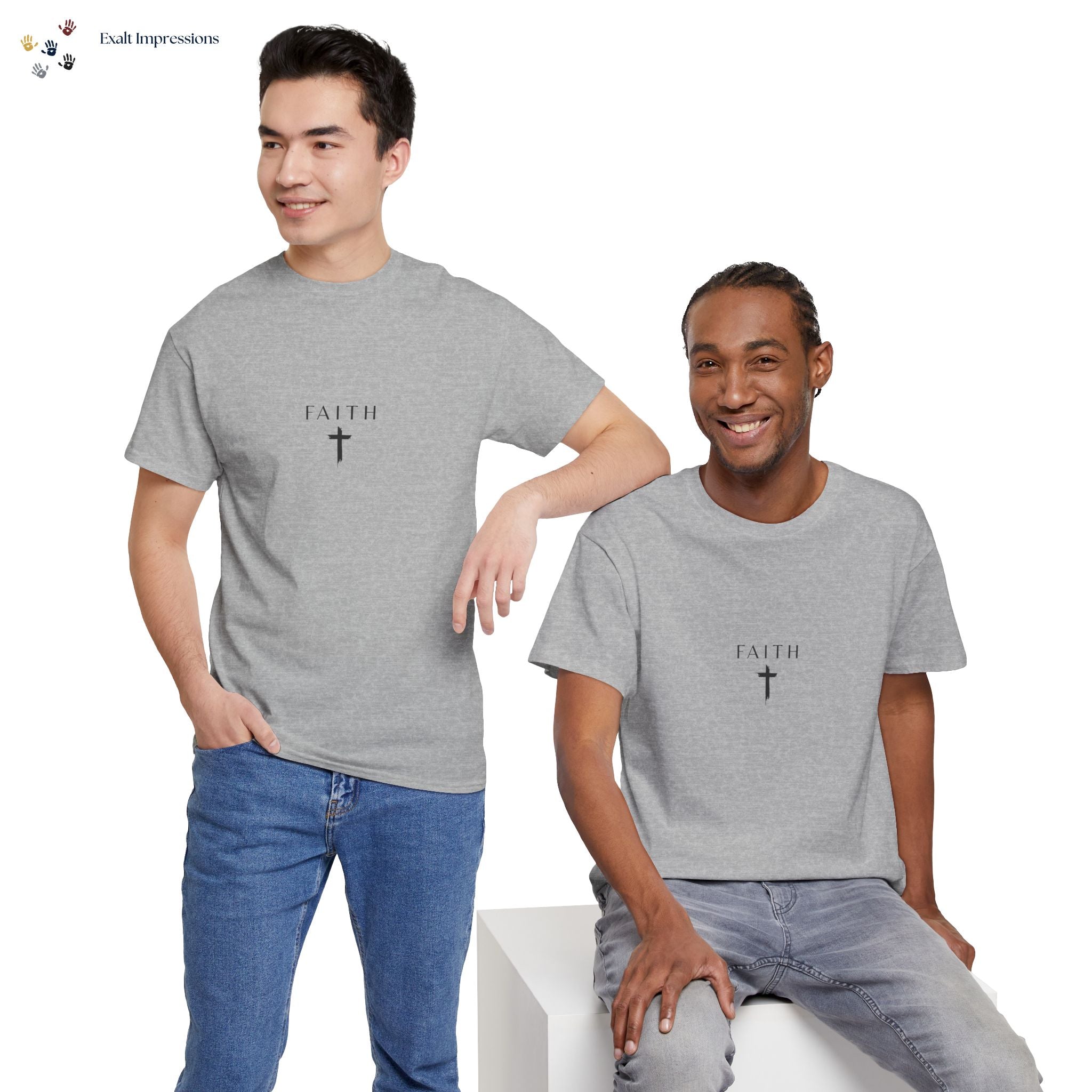 Faith Cross T‑Shirt — Minimal Christian Tee
