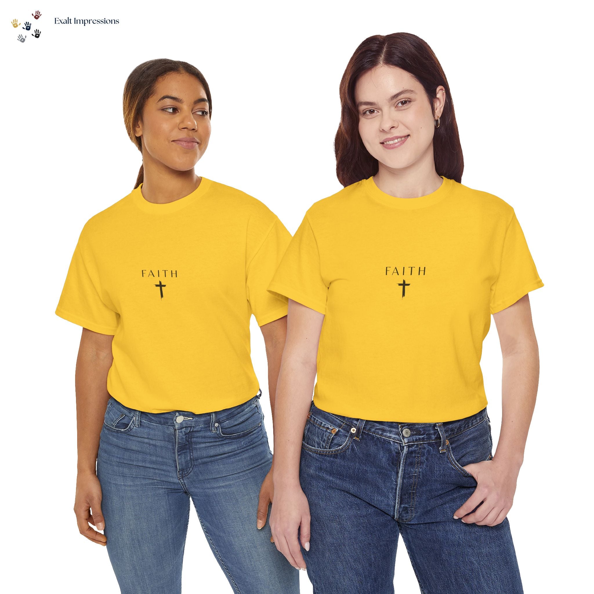 Faith Cross T‑Shirt — Minimal Christian Tee