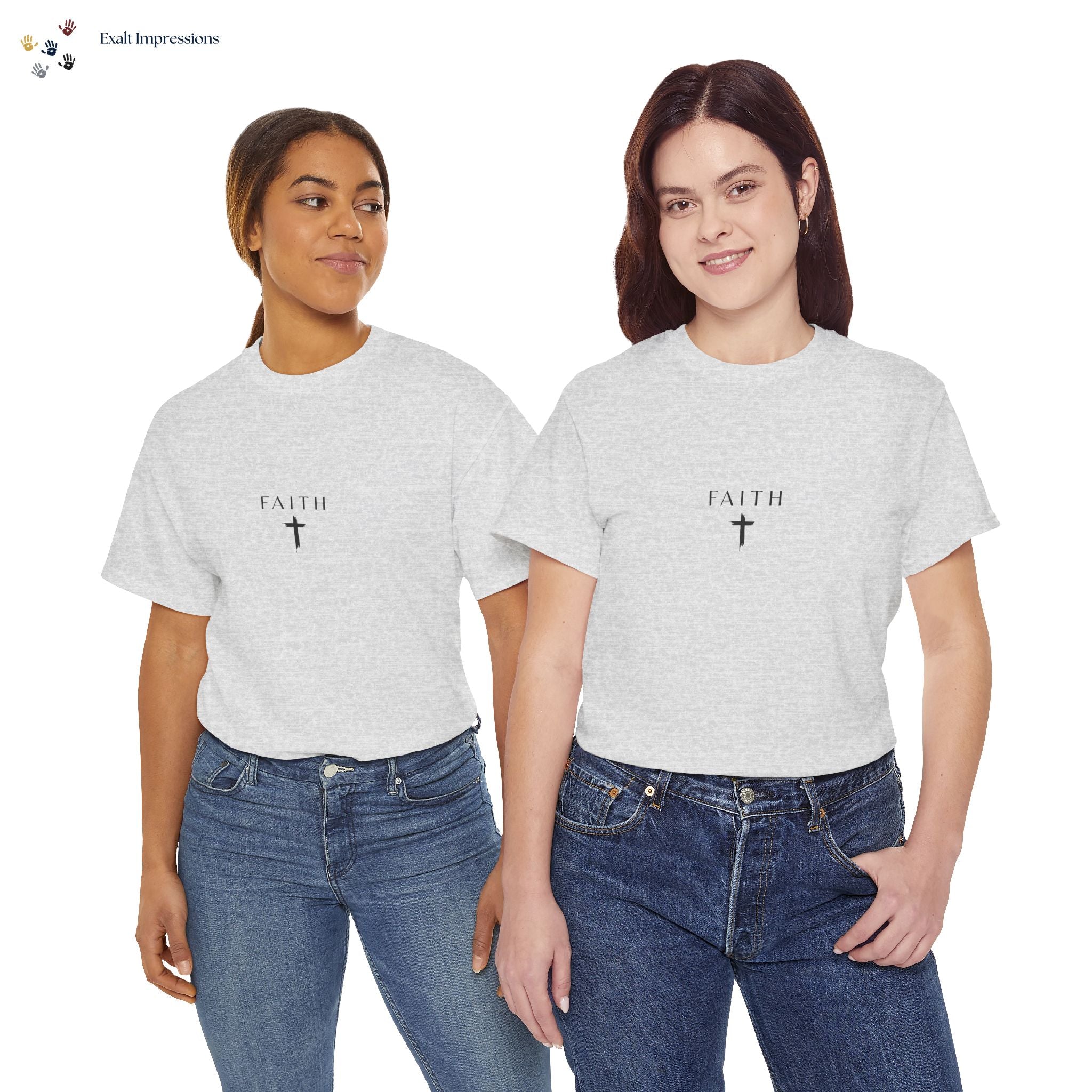 Faith Cross T‑Shirt — Minimal Christian Tee