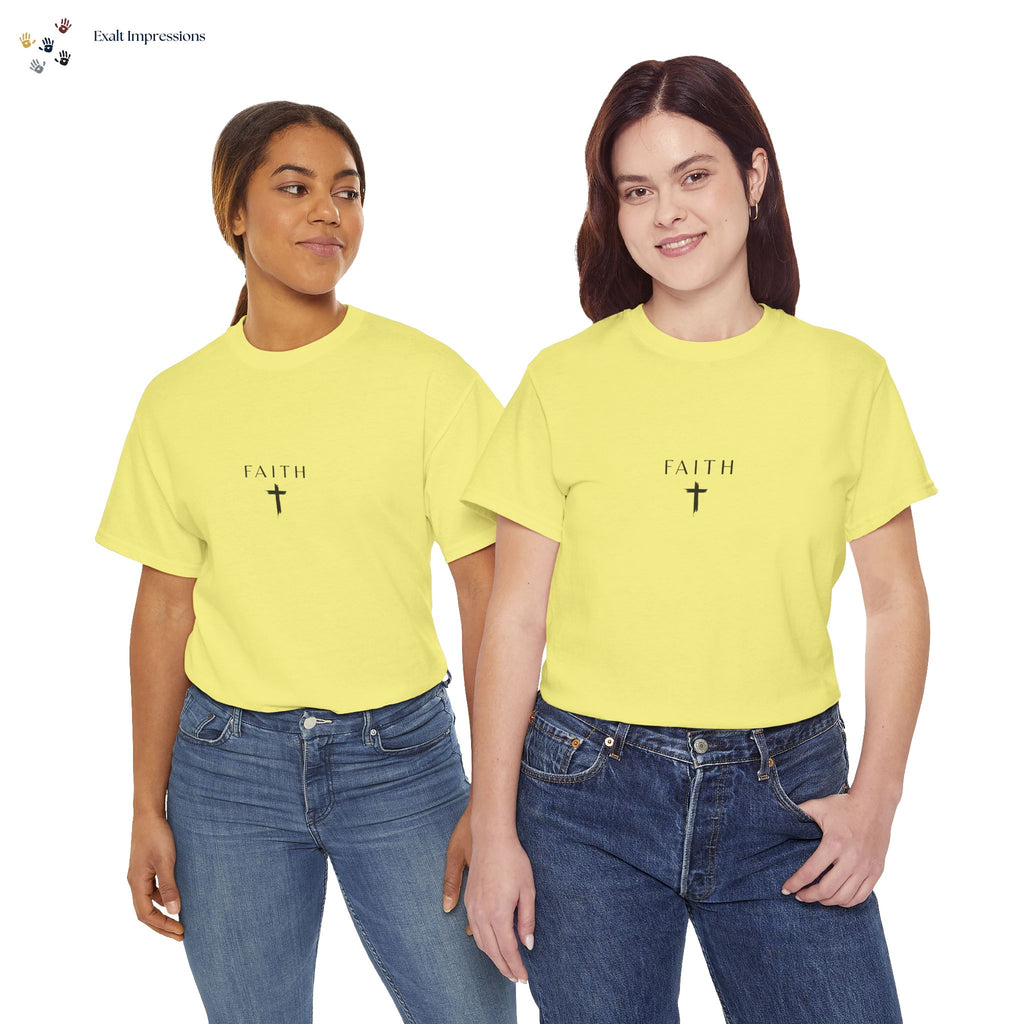 Faith Cross T‑Shirt — Minimal Christian Tee