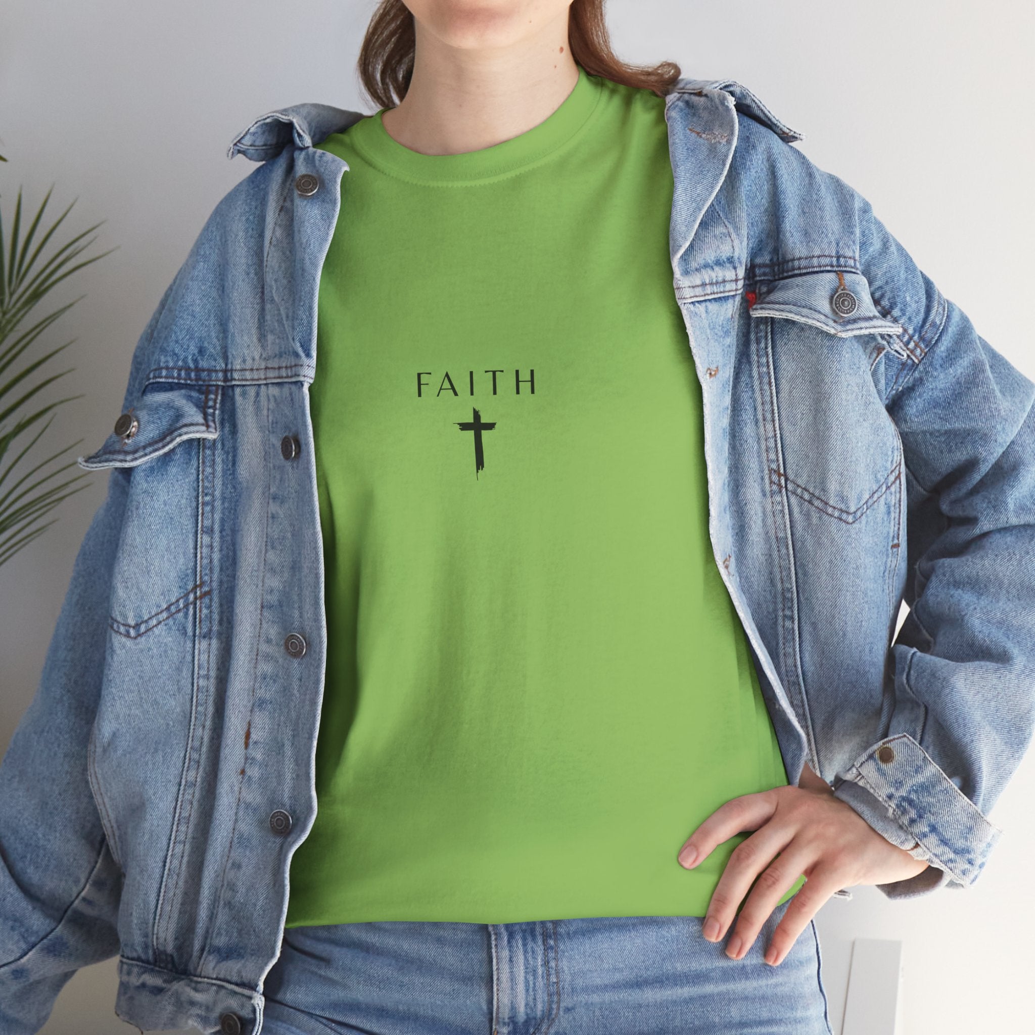 Faith Cross T‑Shirt — Minimal Christian Tee