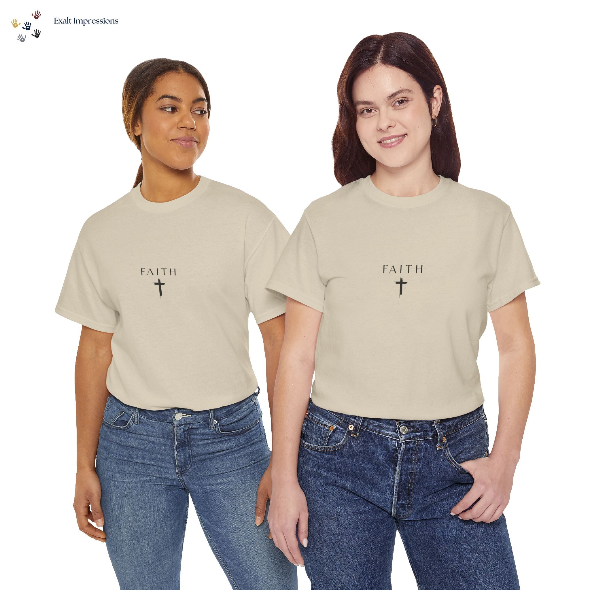 Faith Cross T‑Shirt — Minimal Christian Tee