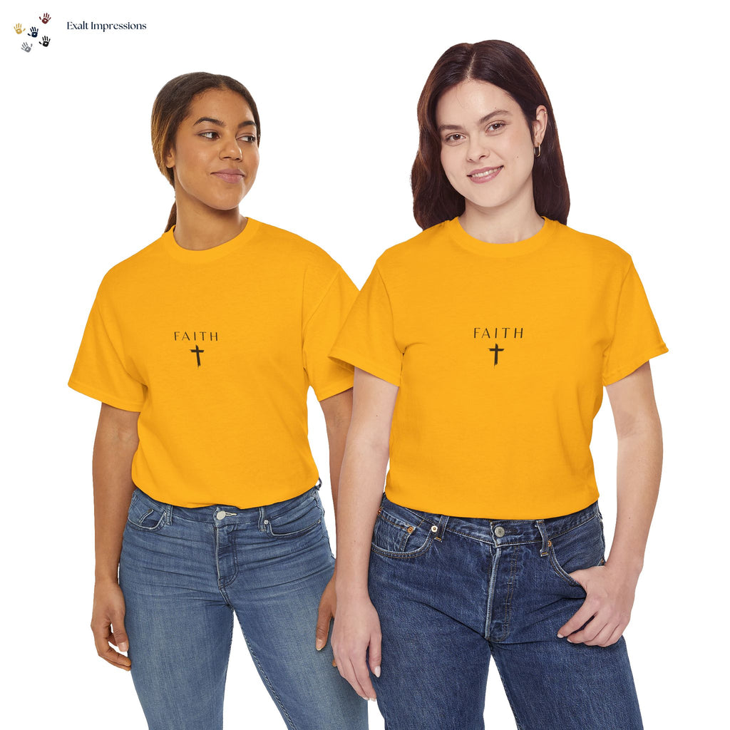 Faith Cross T‑Shirt — Minimal Christian Tee