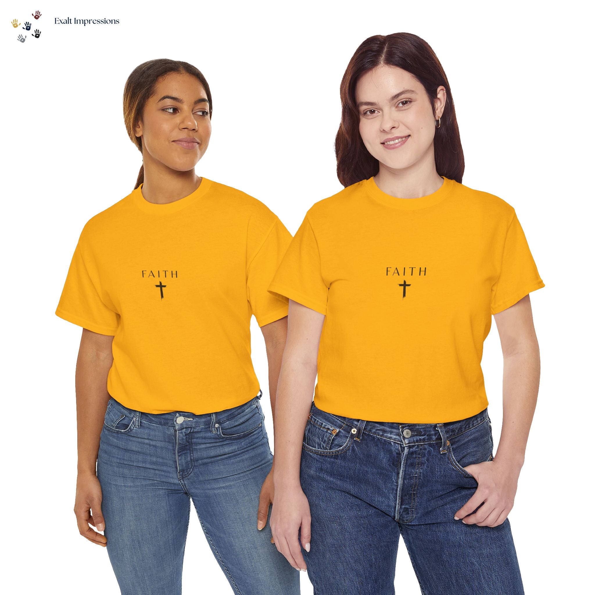Faith Cross T‑Shirt — Minimal Christian Tee