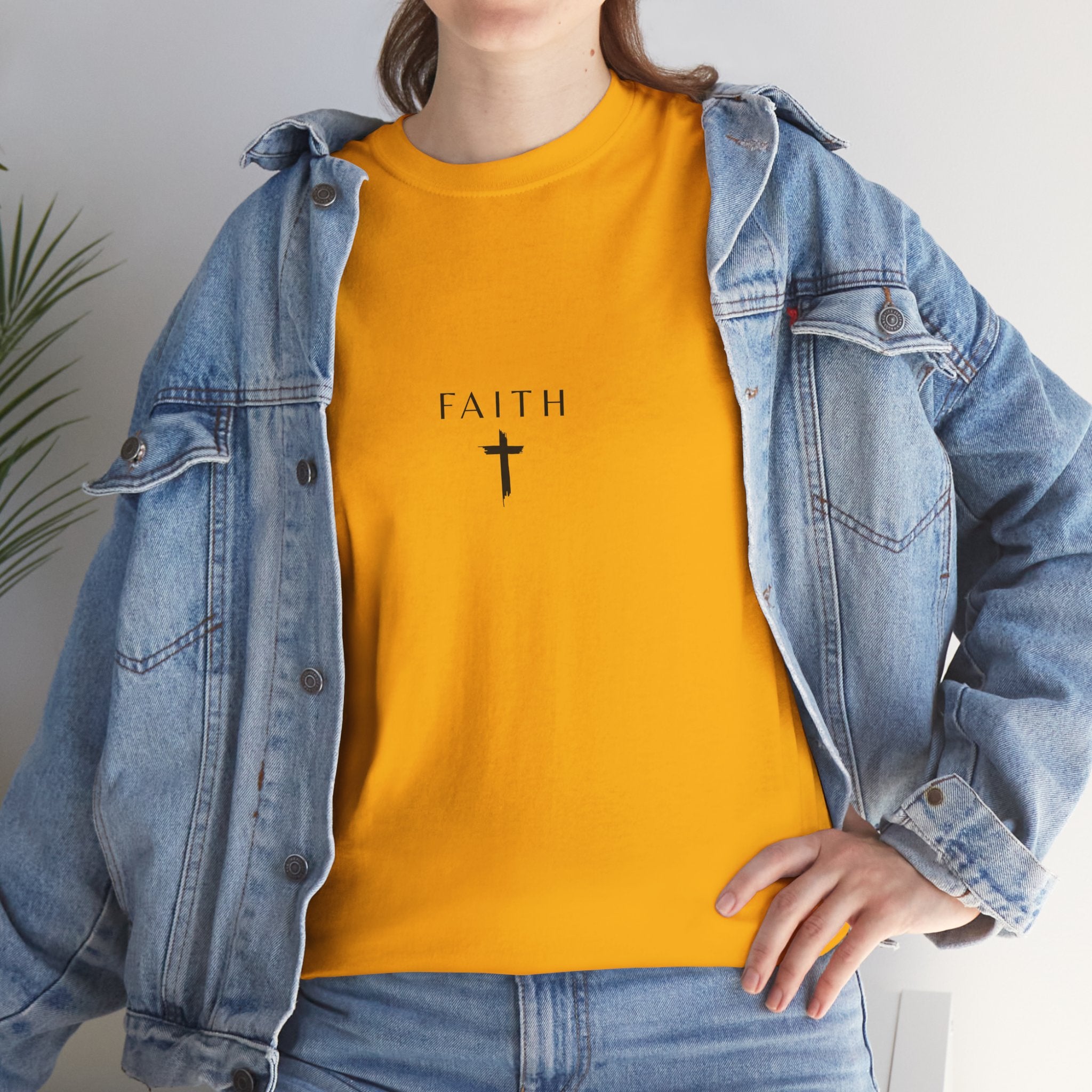Faith Cross T‑Shirt — Minimal Christian Tee