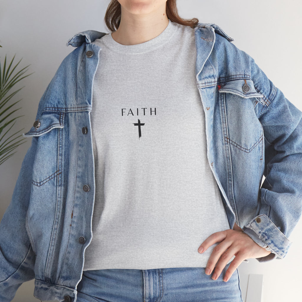 Faith Cross T‑Shirt — Minimal Christian Tee